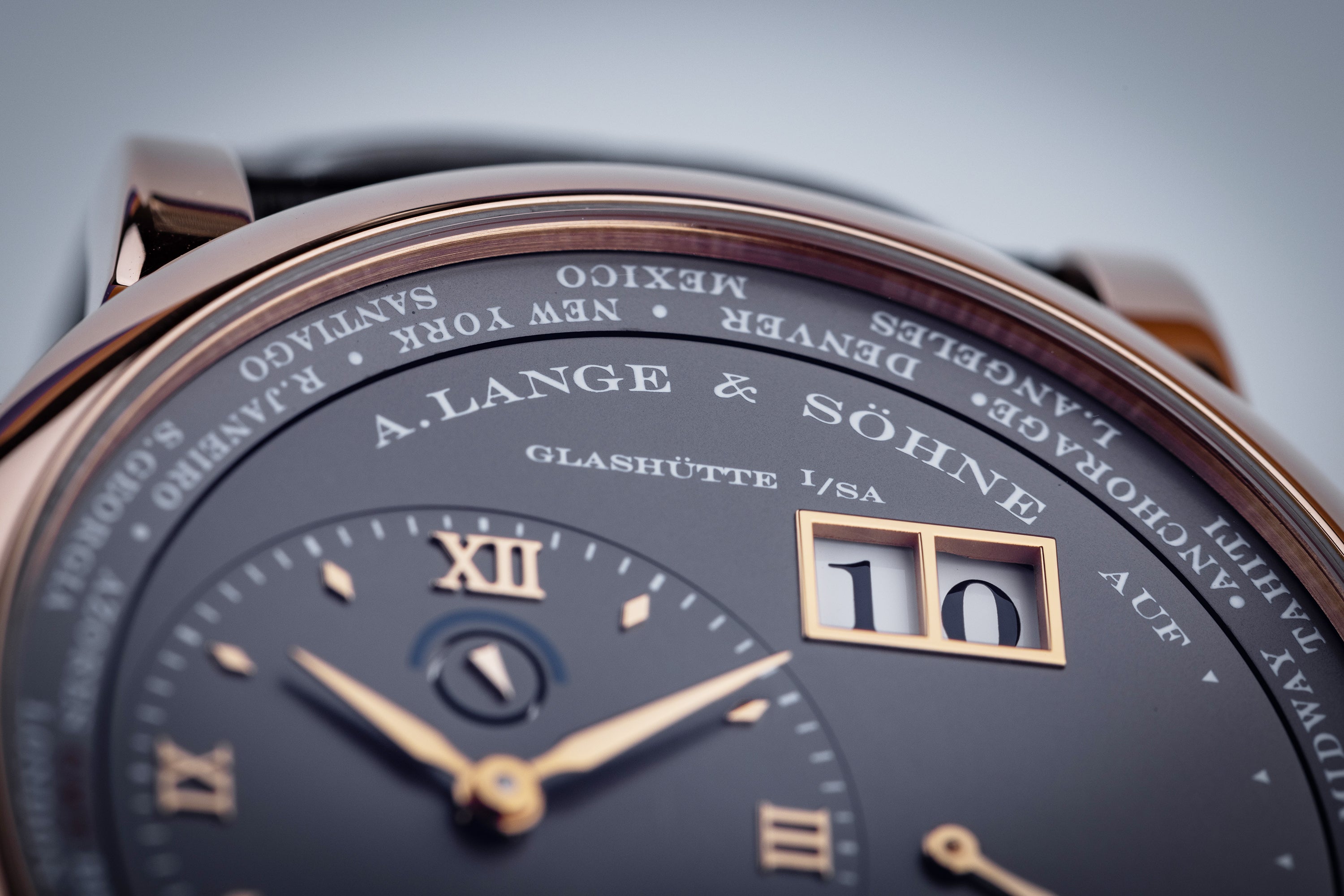 A. Lange & Söhne Lange 1 Time Zone | REF. 116.033 | 18k Rose Gold | Grey Dial | 2009 | Box & Papers