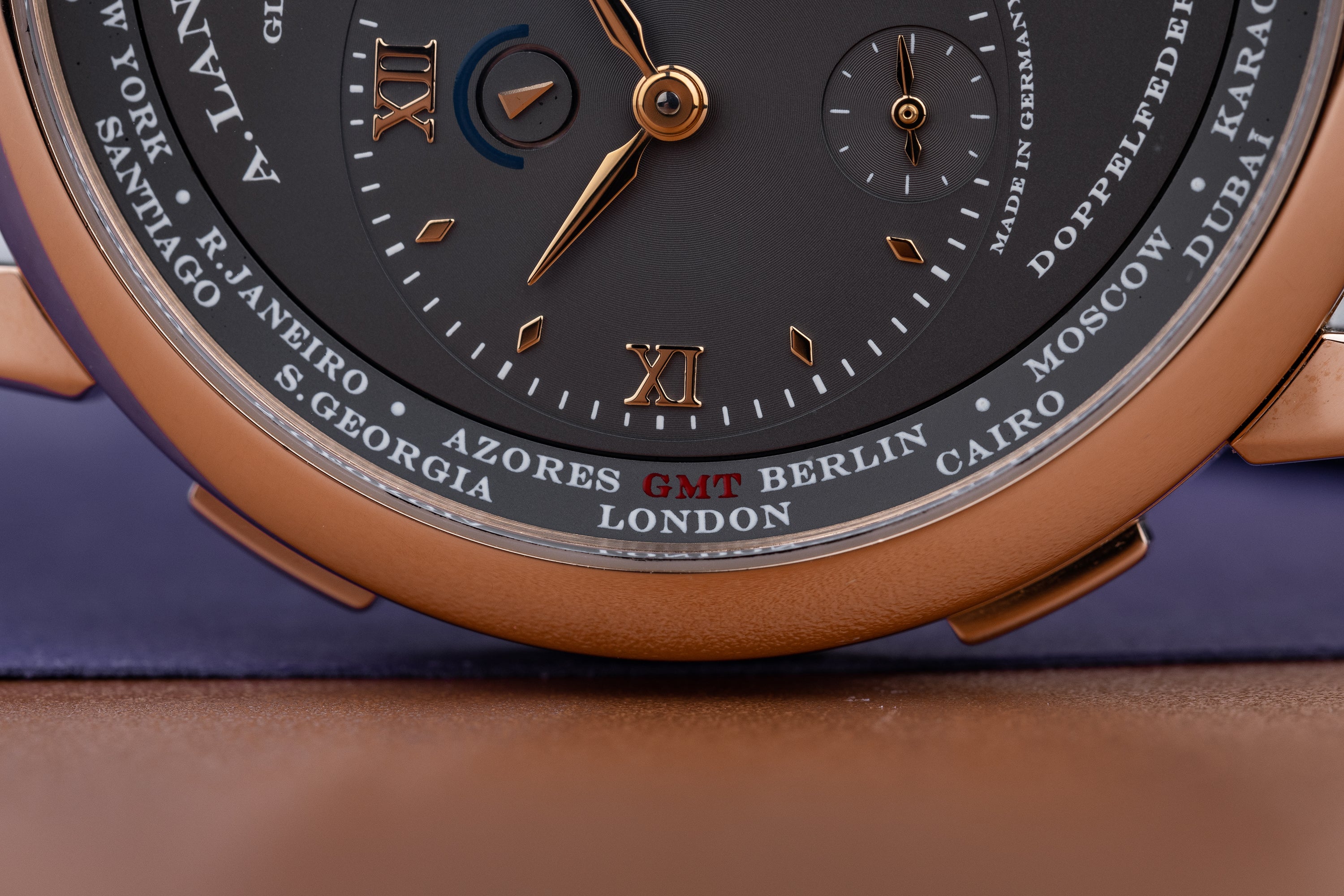 A. Lange & Söhne Lange 1 Time Zone | REF. 116.033 | 18k Rose Gold | Grey Dial | 2009 | Box & Papers