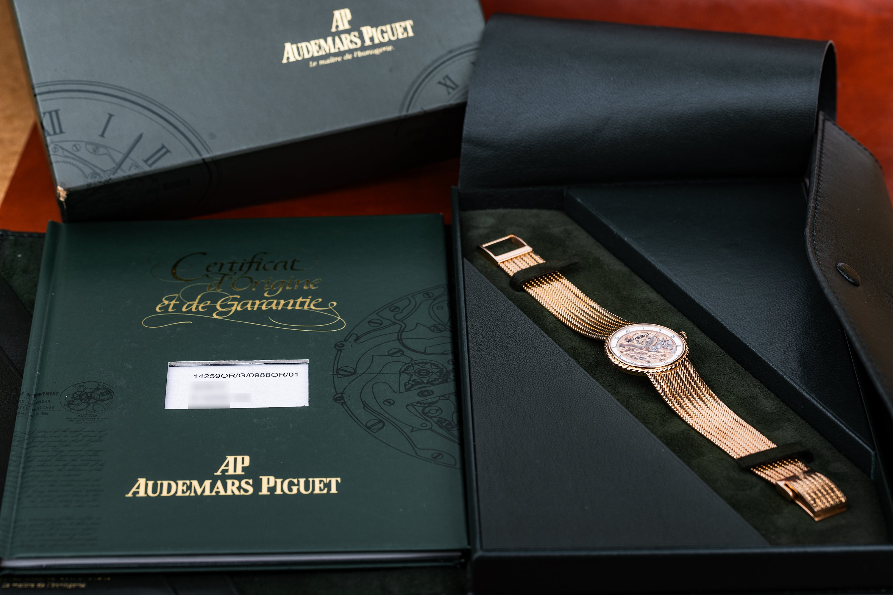 Audemars Piguet | REF. 14259OR/G/0988OR/01 | Open-Worked Skeleton Dial | 1990's | 18k Rose Gold | Box & Papers | 30mm