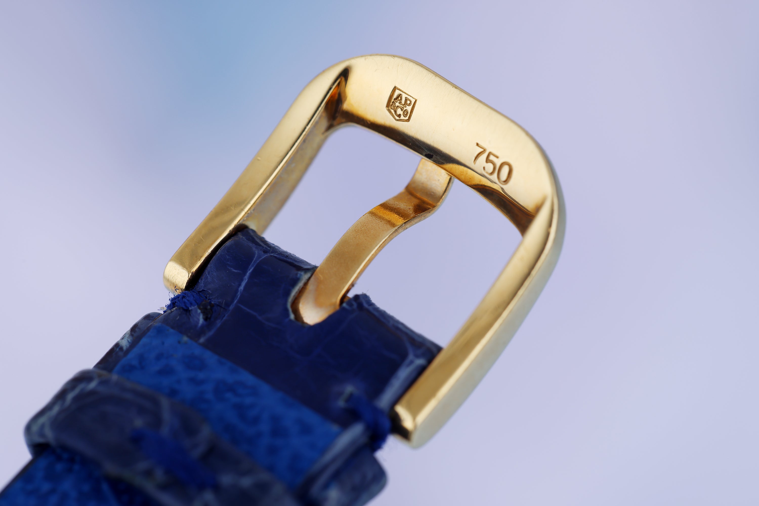 Audemars Piguet 1990s Ladies Watch | Pavé Diamond & Blue Sapphires | 18k Yellow Gold | 25.5mm