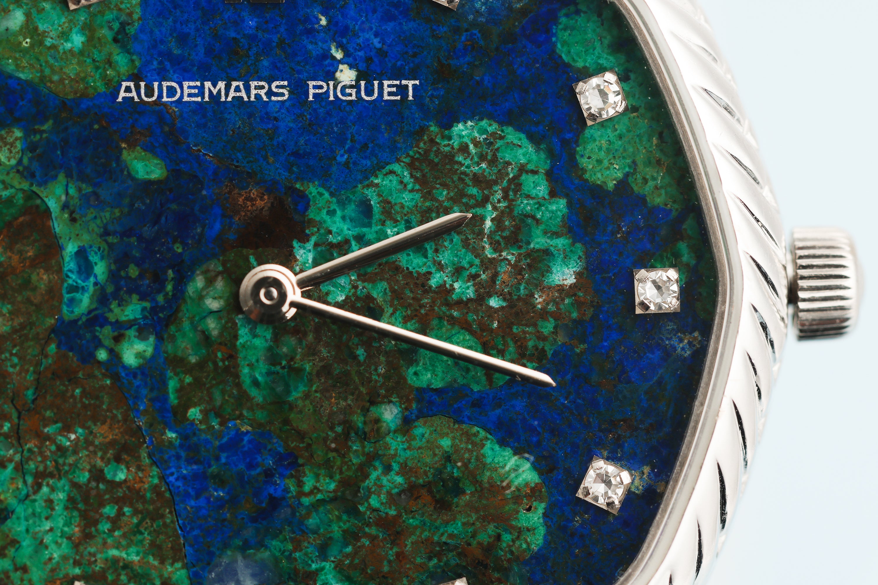 Rare Audemars Piguet 1980's Watch | Azurmalachite Dial | Octagonal Bezel | 18k White Gold | 32mm | Manual Wind