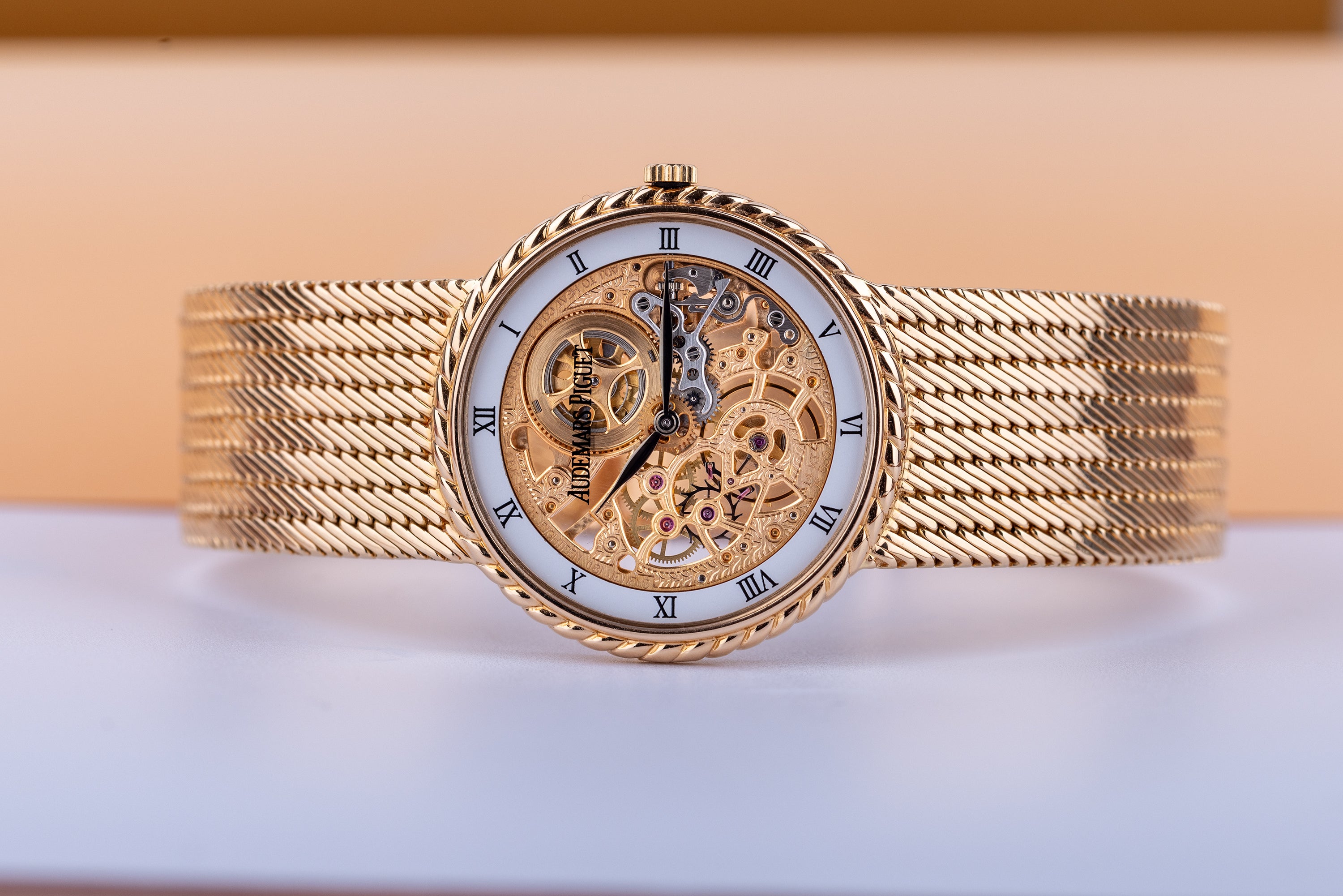 Audemars Piguet | REF. 14259OR/G/0988OR/01 | Open-Worked Skeleton Dial | 1990's | 18k Rose Gold | Box & Papers | 30mm