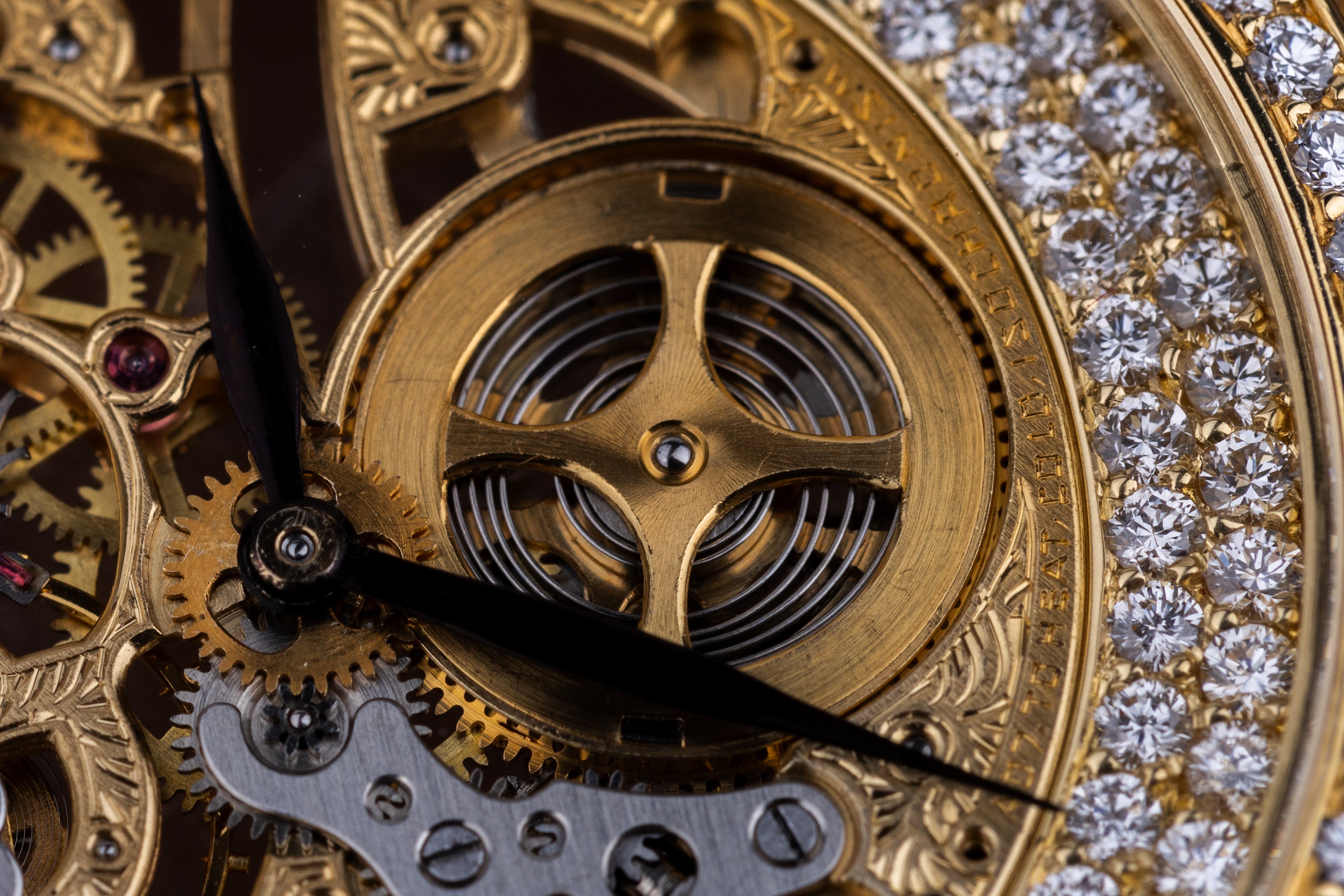 Audemars Piguet | Open-Worked Skeleton Dial | 1970's | Diamond Bezel | 18k Yellow Gold