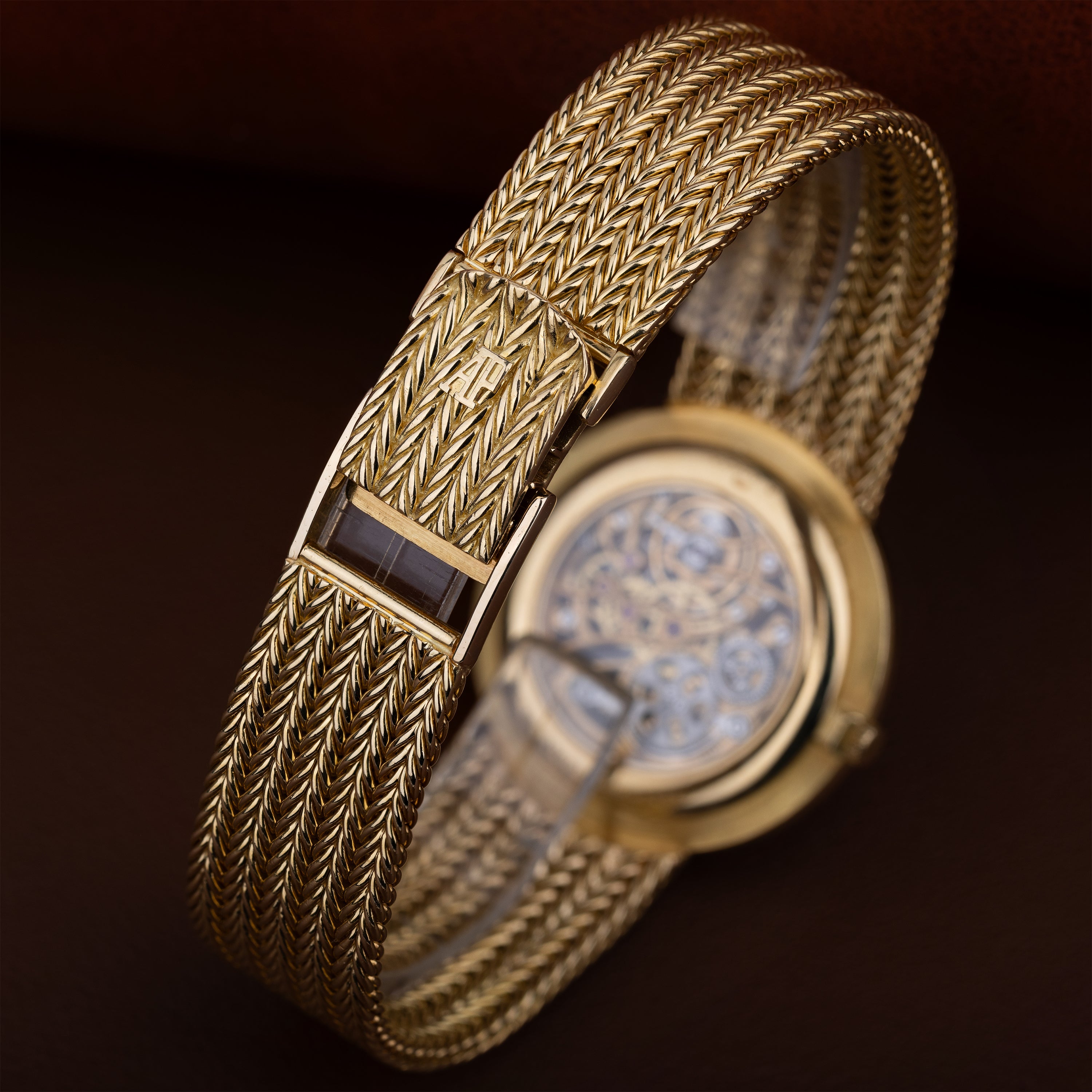 Audemars Piguet | Open-Worked Skeleton Dial | 1970's | Diamond Bezel | 18k Yellow Gold