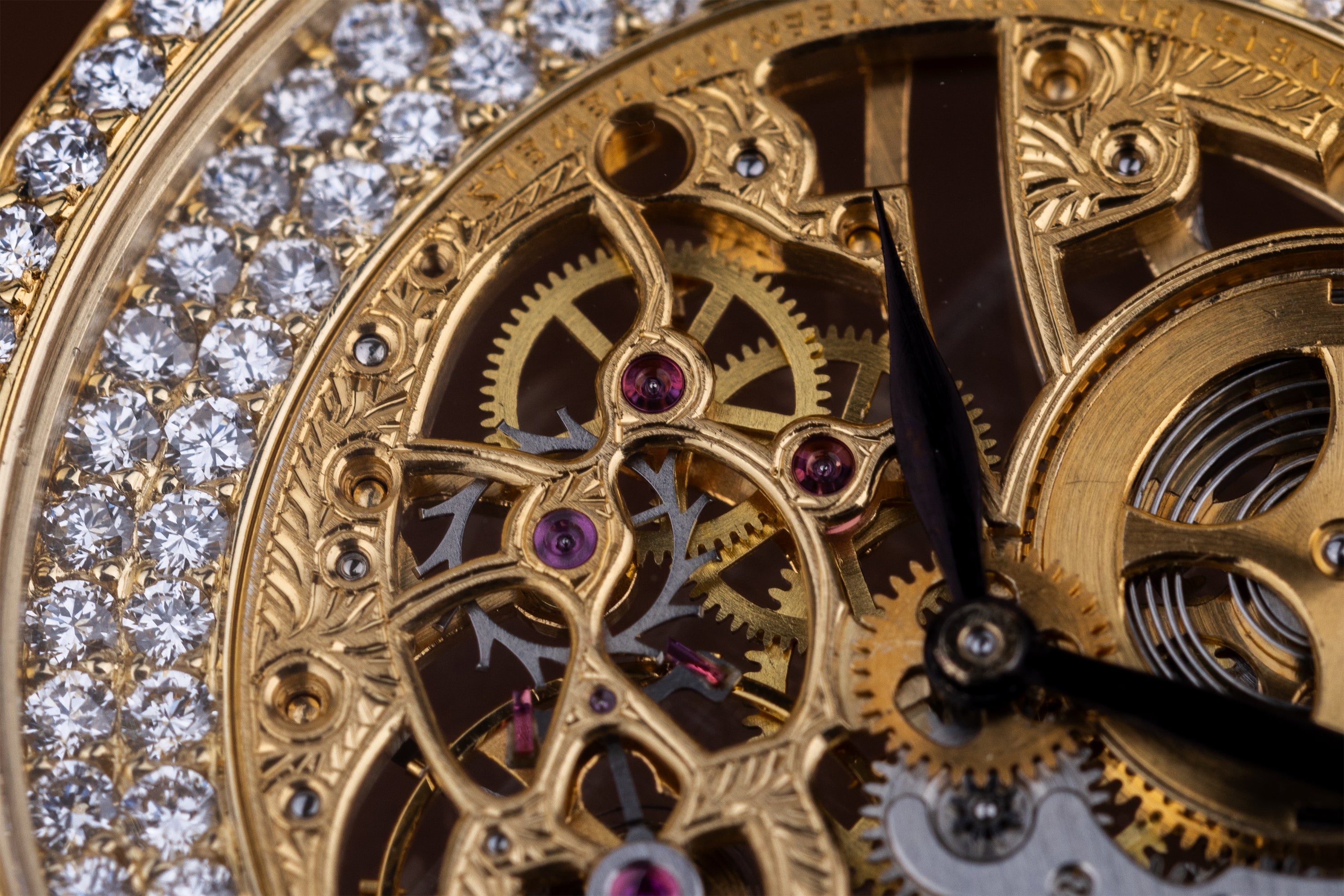 Audemars Piguet | Open-Worked Skeleton Dial | 1970's | Diamond Bezel | 18k Yellow Gold