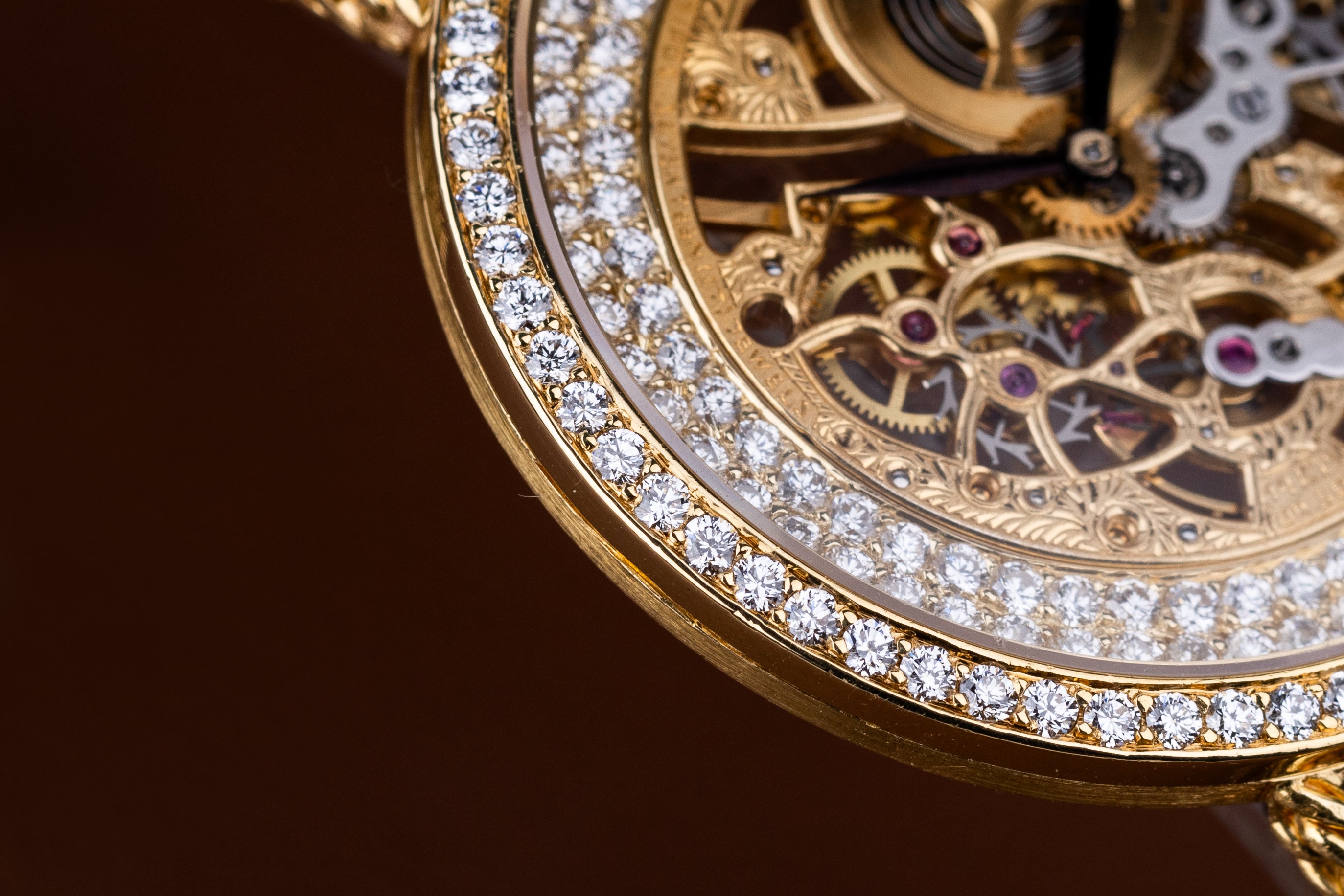 Audemars Piguet | Open-Worked Skeleton Dial | 1970's | Diamond Bezel | 18k Yellow Gold