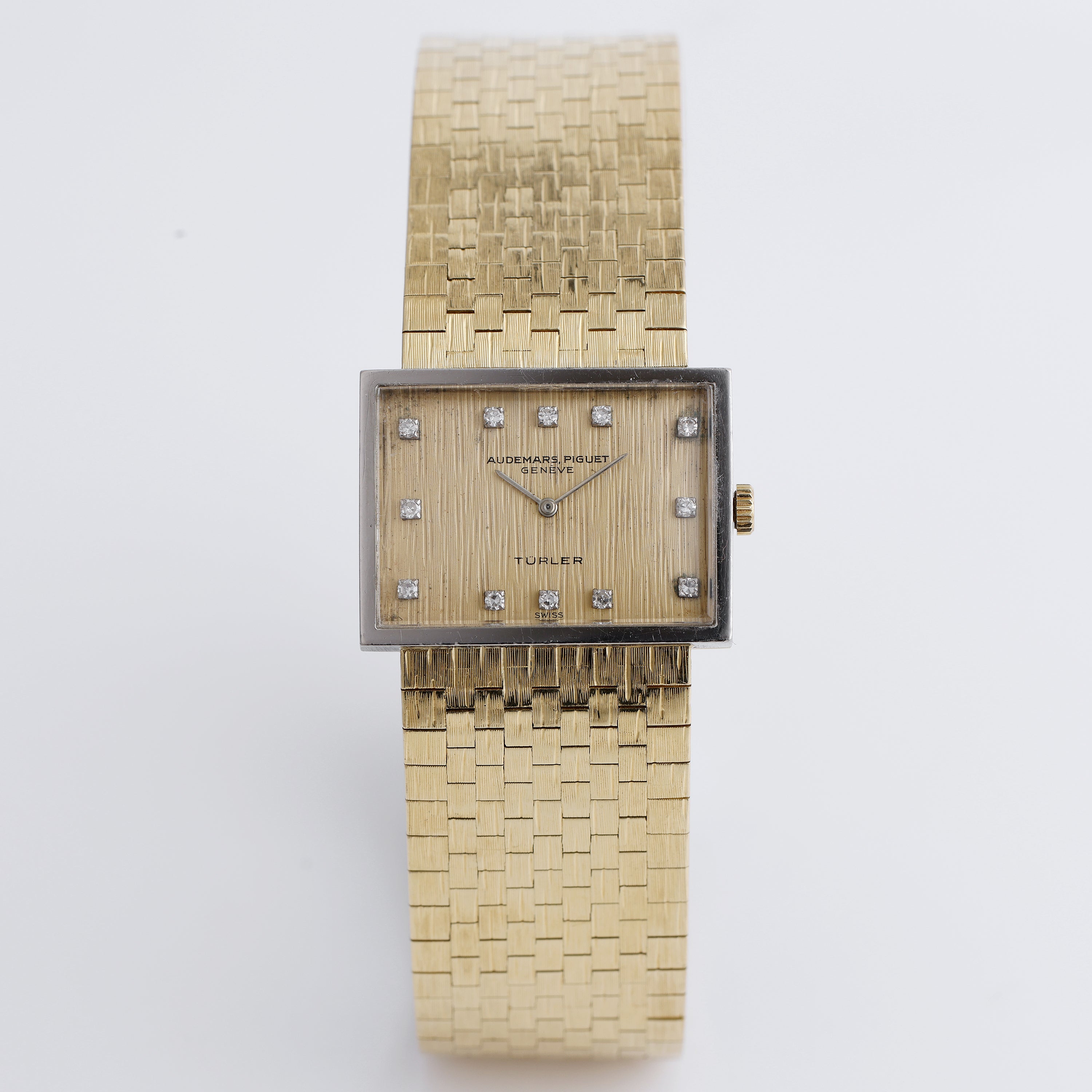 Audemars Piguet Double Signed by Türler | 18k White & Yellow Gold | 24.5mm | Diamond Hours | Circa 1950's