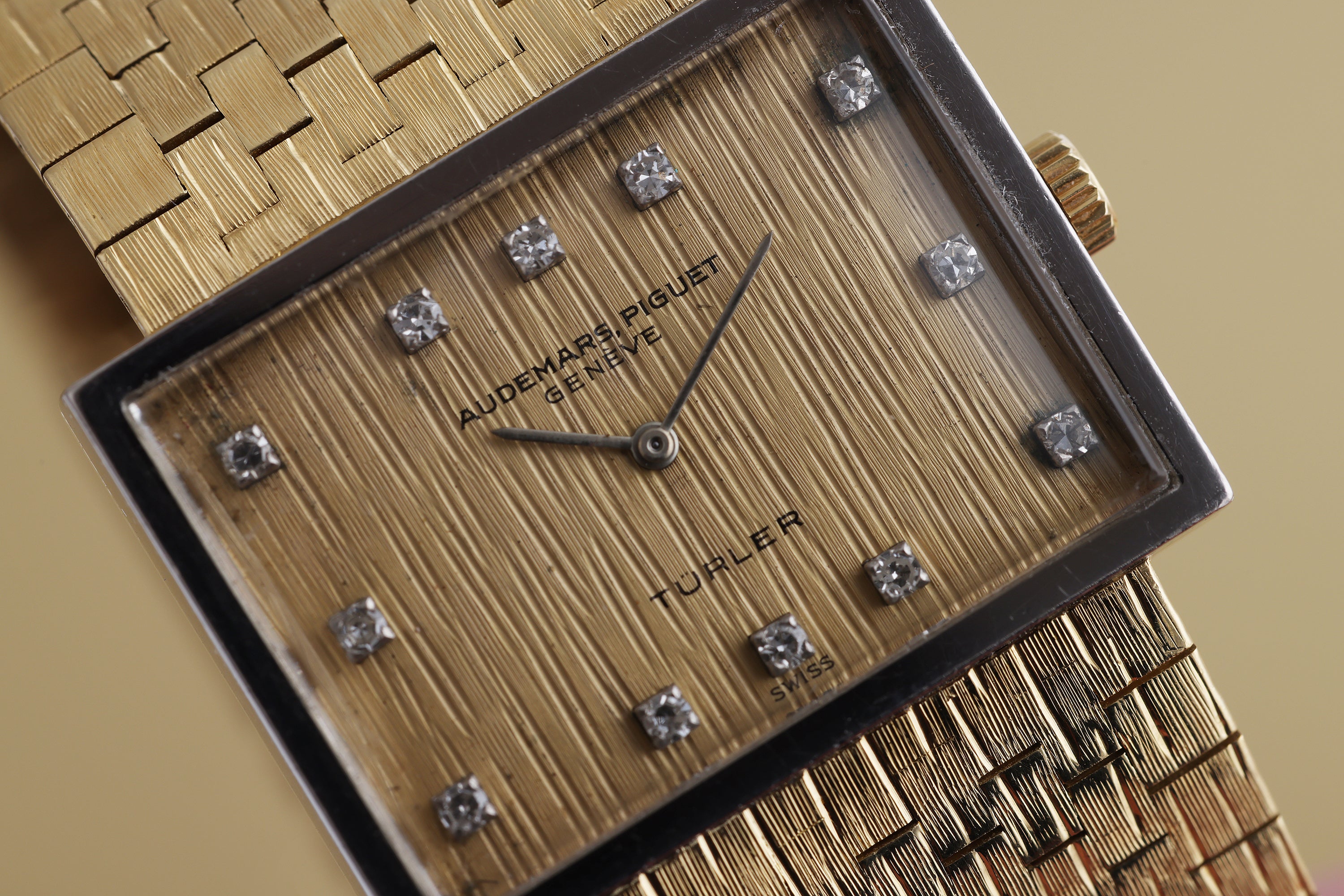 Audemars Piguet Double Signed by Türler | 18k White & Yellow Gold | 24.5mm | Diamond Hours | Circa 1950's