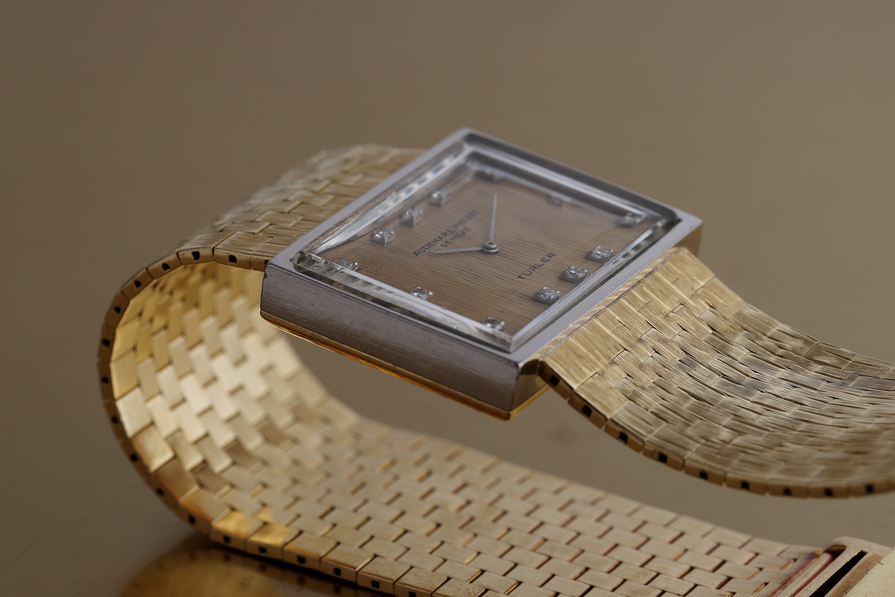 Audemars Piguet Double Signed by Türler | 18k White & Yellow Gold | 24.5mm | Diamond Hours | Circa 1950's