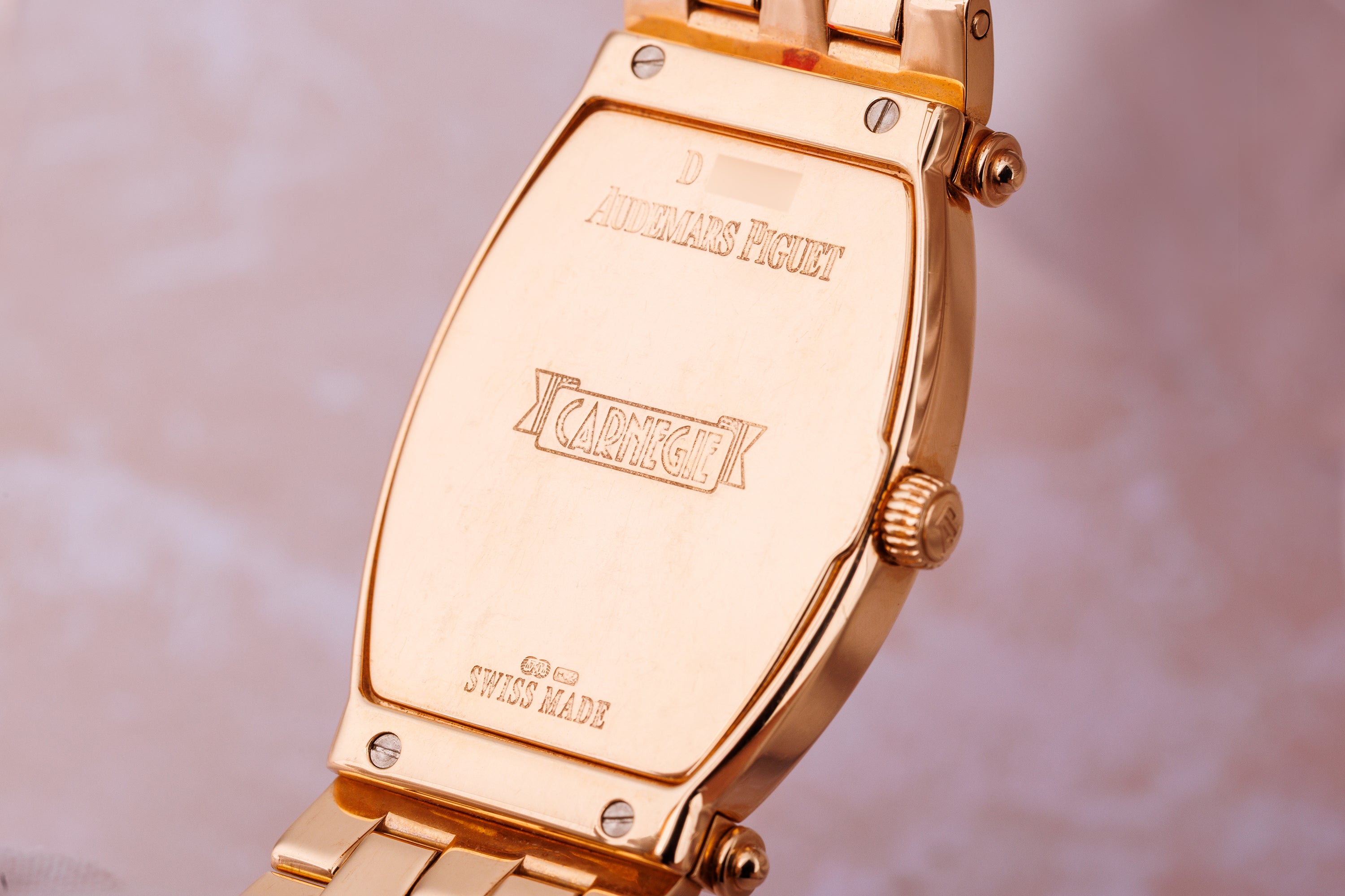 Audemars Piguet Carnegie | Enamel Dial | Tonneau-Shaped | 18k Rose Gold | 25mm | 1990's
