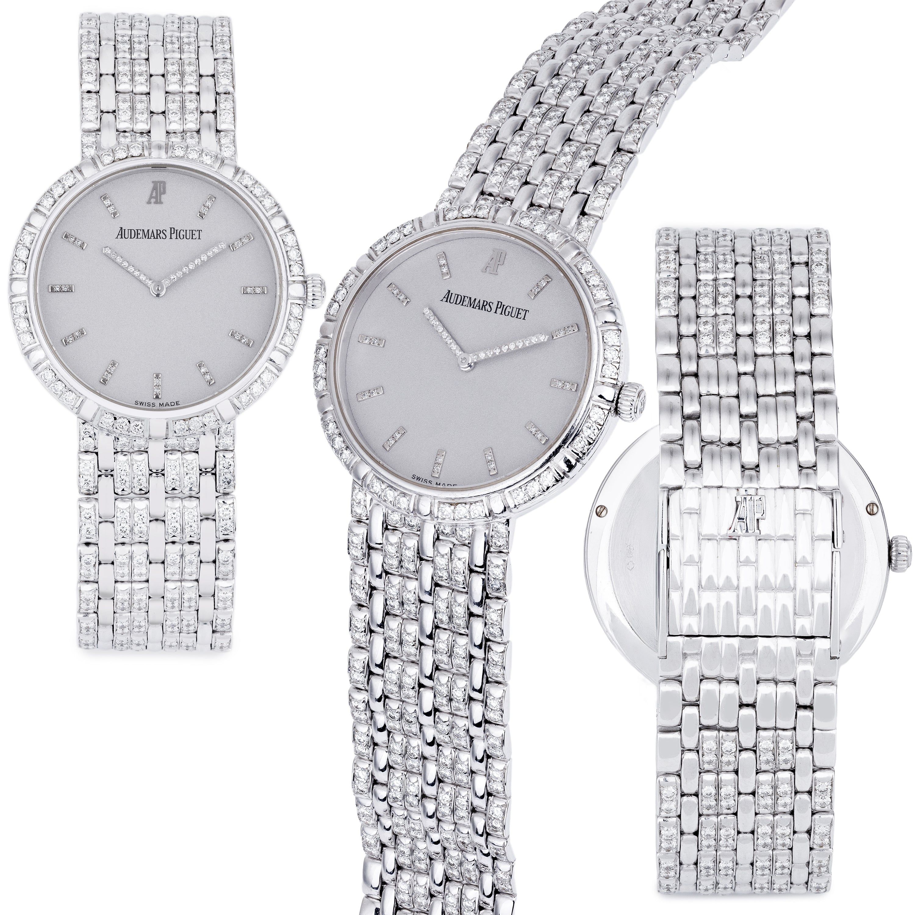 Audemars Piguet | 18k White Gold | Diamond Hours, Bezel & Bracelet