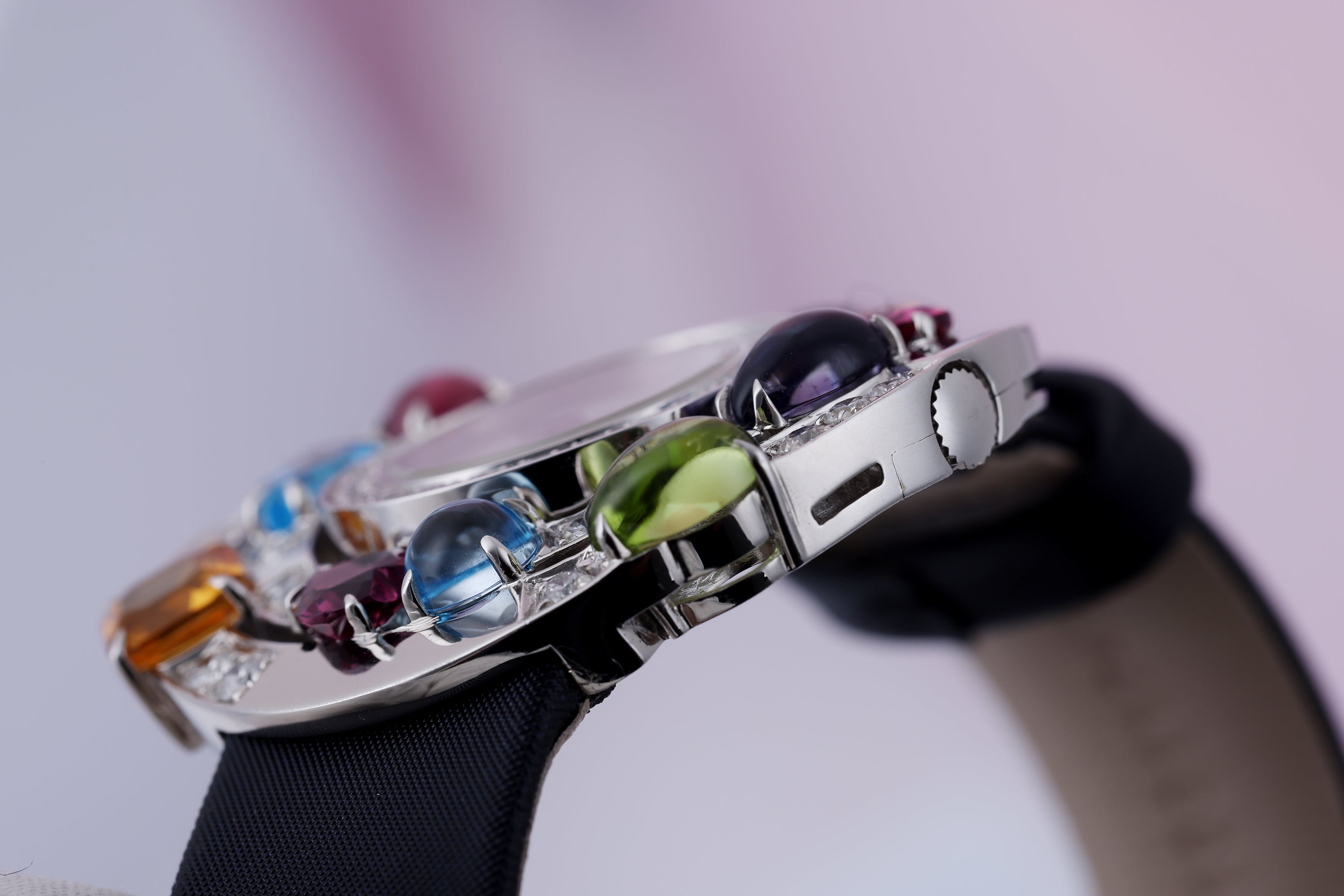 Bvlgari Astrale | REF. AE W 36 G | Diamond & Multi Gems | 18k White Gold | 36mm | Quartz | 2010s