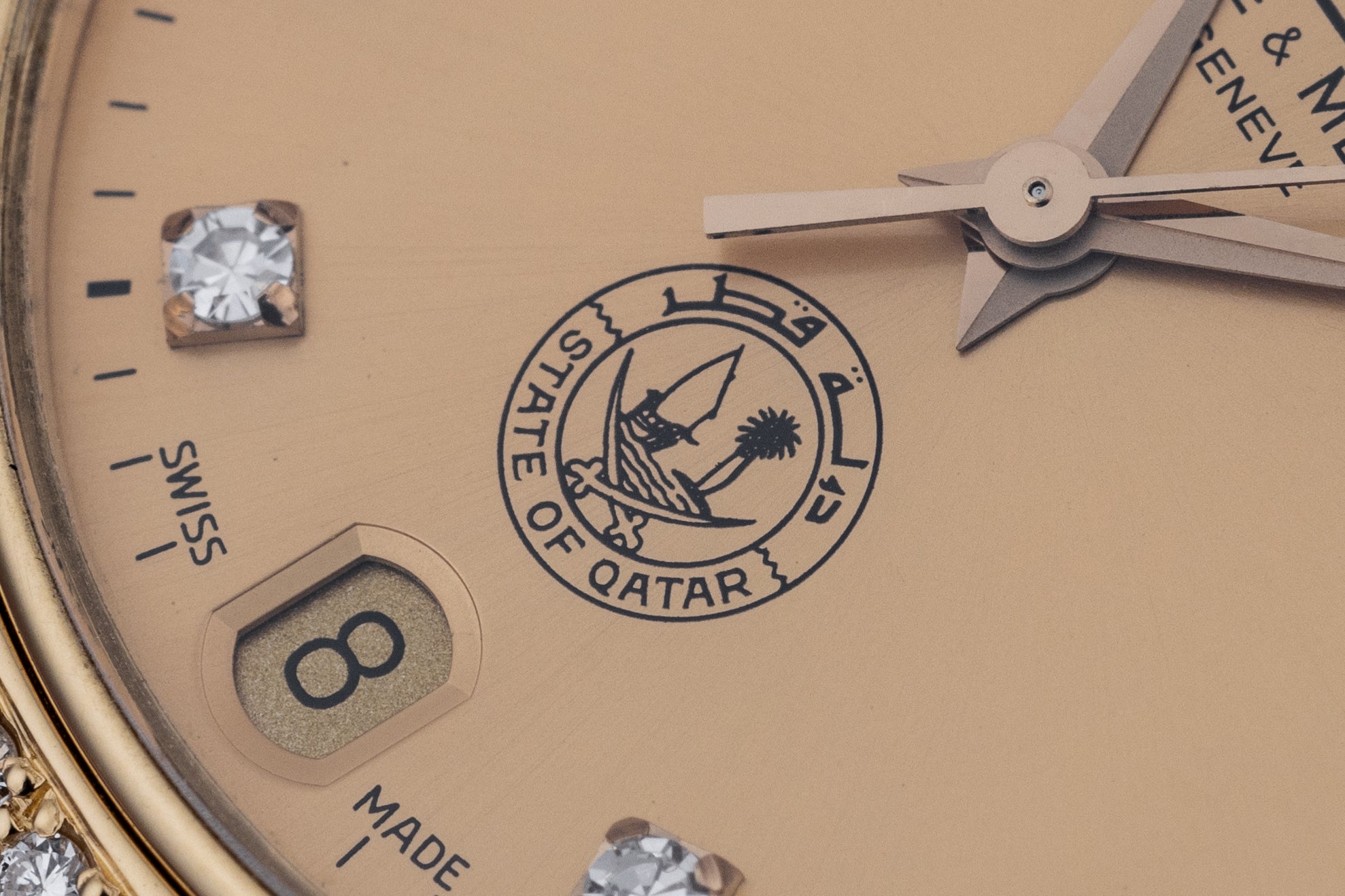 Baume & Mercier 1980's Riviera | REF. 87012.950 | 18k Yellow Gold | 'Khalifa, State of Qatar' Dial