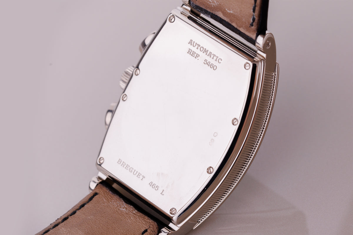 Breguet Heritage Chronograph | REF. 5460BB/12/996 | 18k White Gold | 36mm | Tonneau-Shaped | Papers | 2001