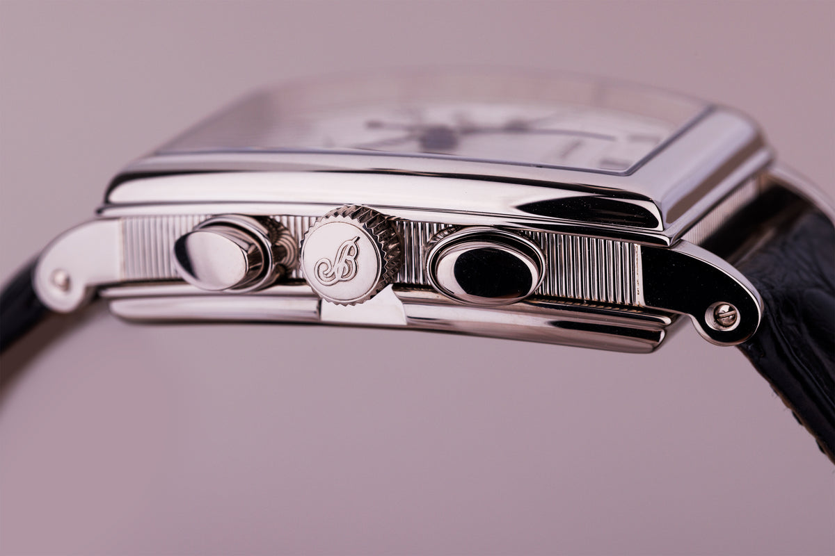 Breguet Heritage Chronograph | REF. 5460BB/12/996 | 18k White Gold | 36mm | Tonneau-Shaped | Papers | 2001