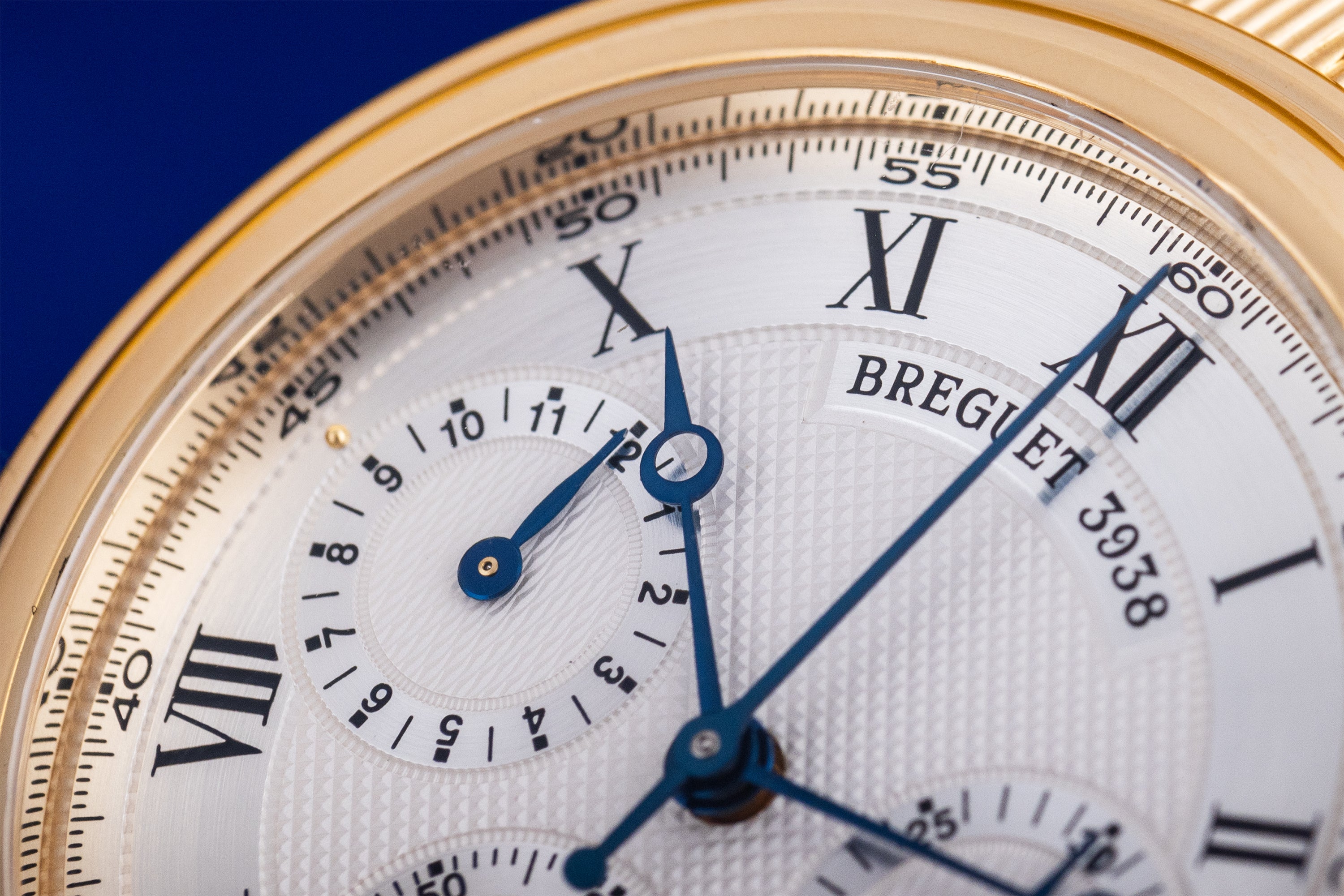 Breguet Marine Chronograph | REF. 3460BA/12/A90 | Silver Dial | 36.5mm | 18k Yellow Gold