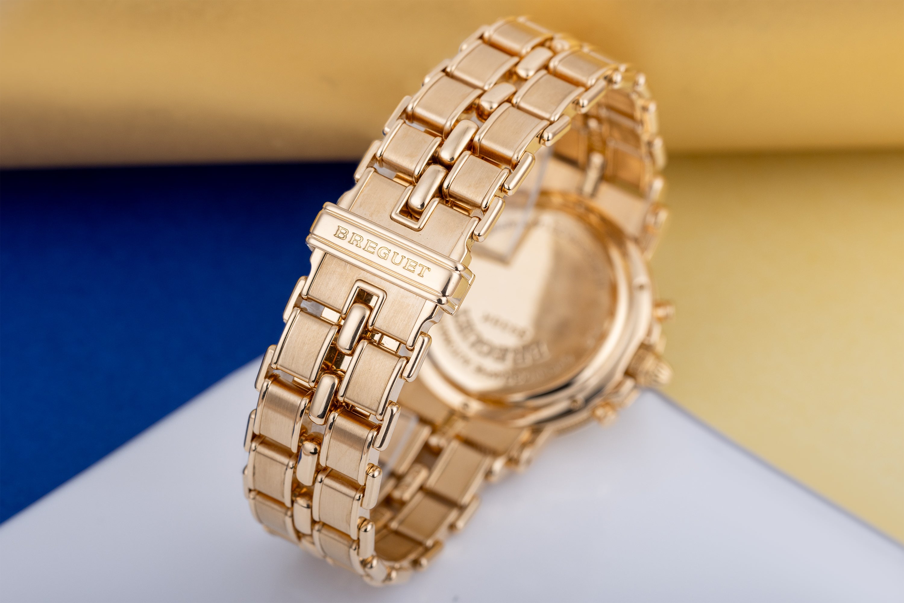 Breguet Marine Chronograph | REF. 3460BA/12/A90 | Silver Dial | 36.5mm | 18k Yellow Gold