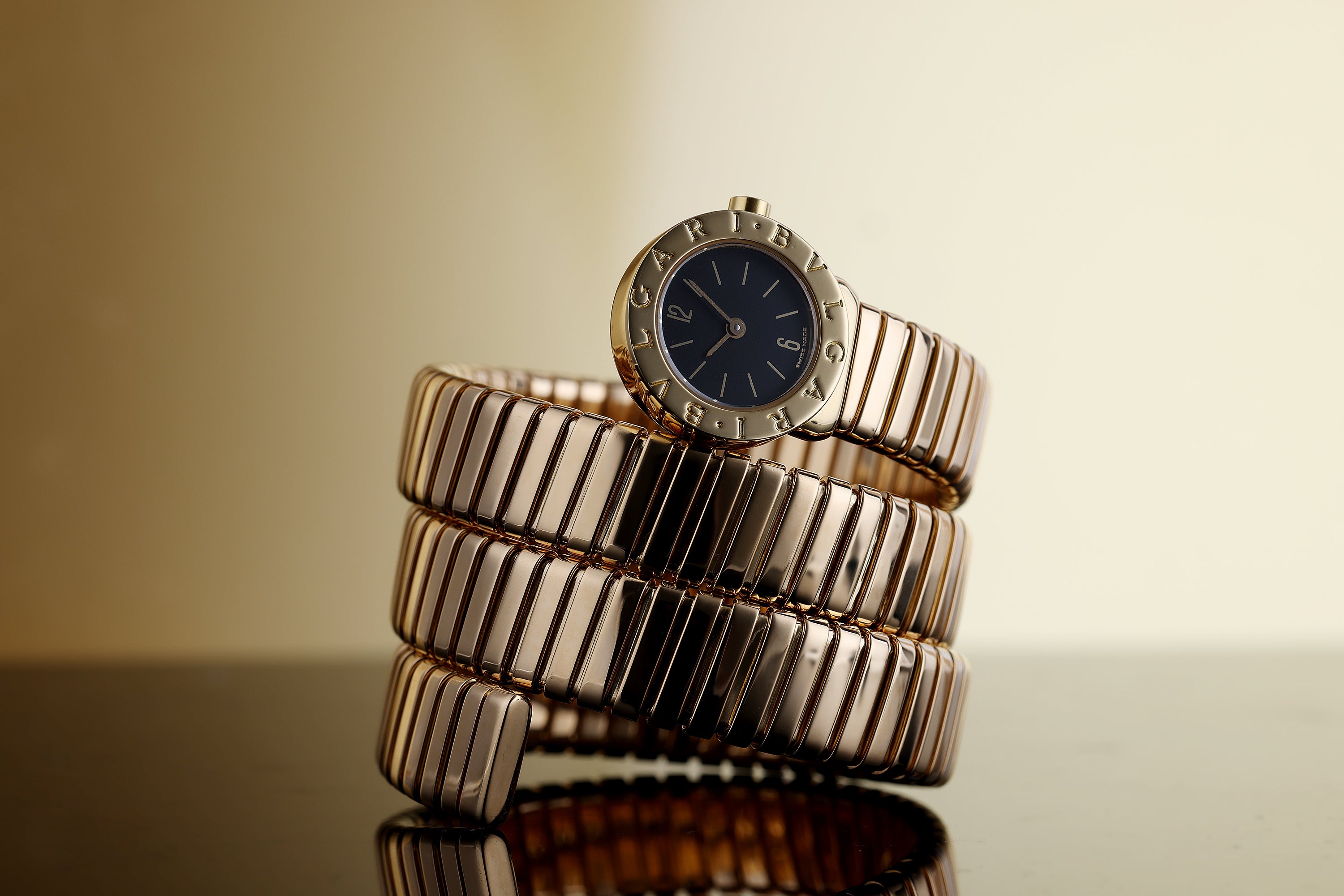 Bvlgari Serpenti Tubogas | REF. BB 19 1T | Triple Coil | 18k Yellow Gold | 19mm | 2000's