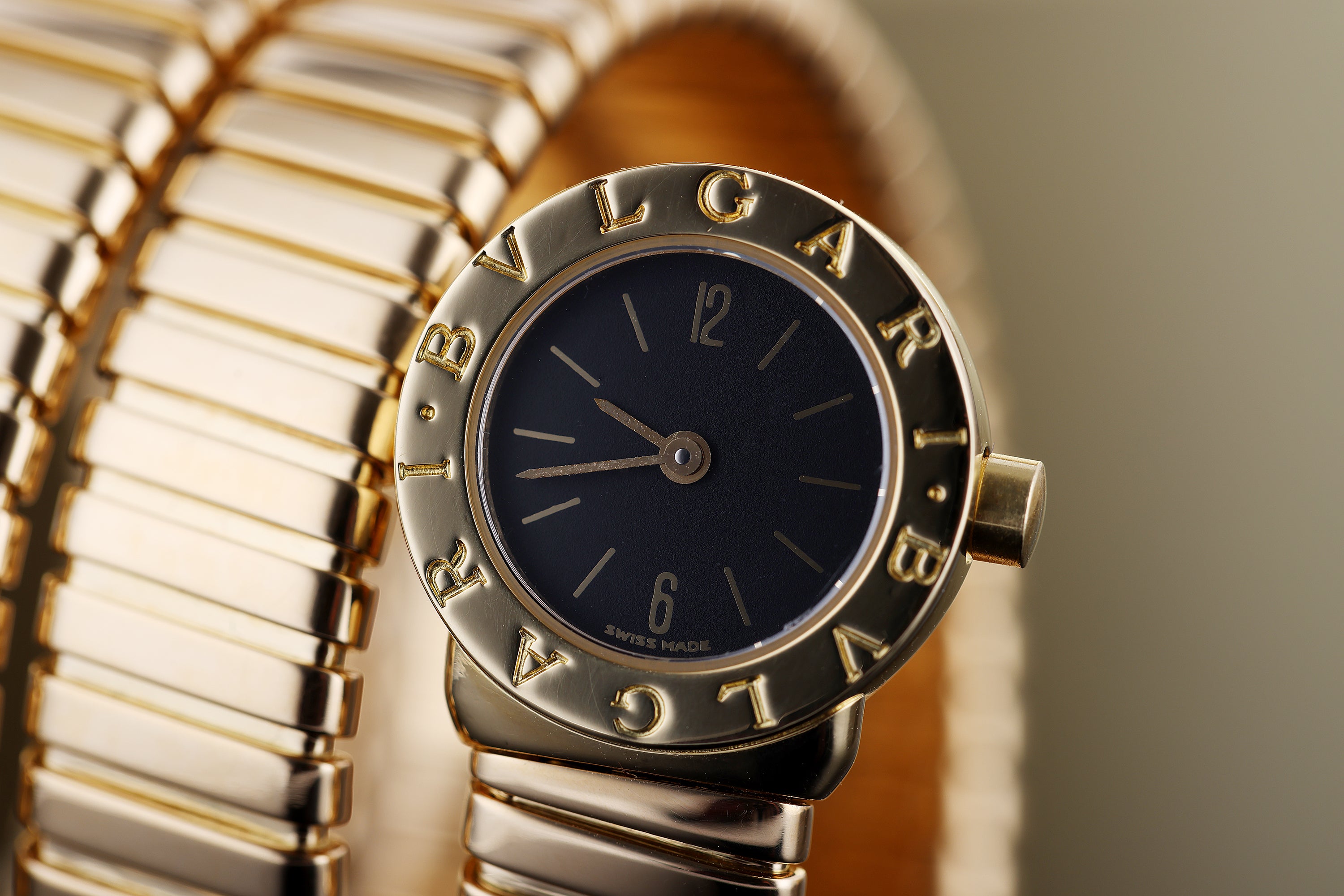 Bvlgari Serpenti Tubogas | REF. BB 19 1T | Triple Coil | 18k Yellow Gold | 19mm | 2000's