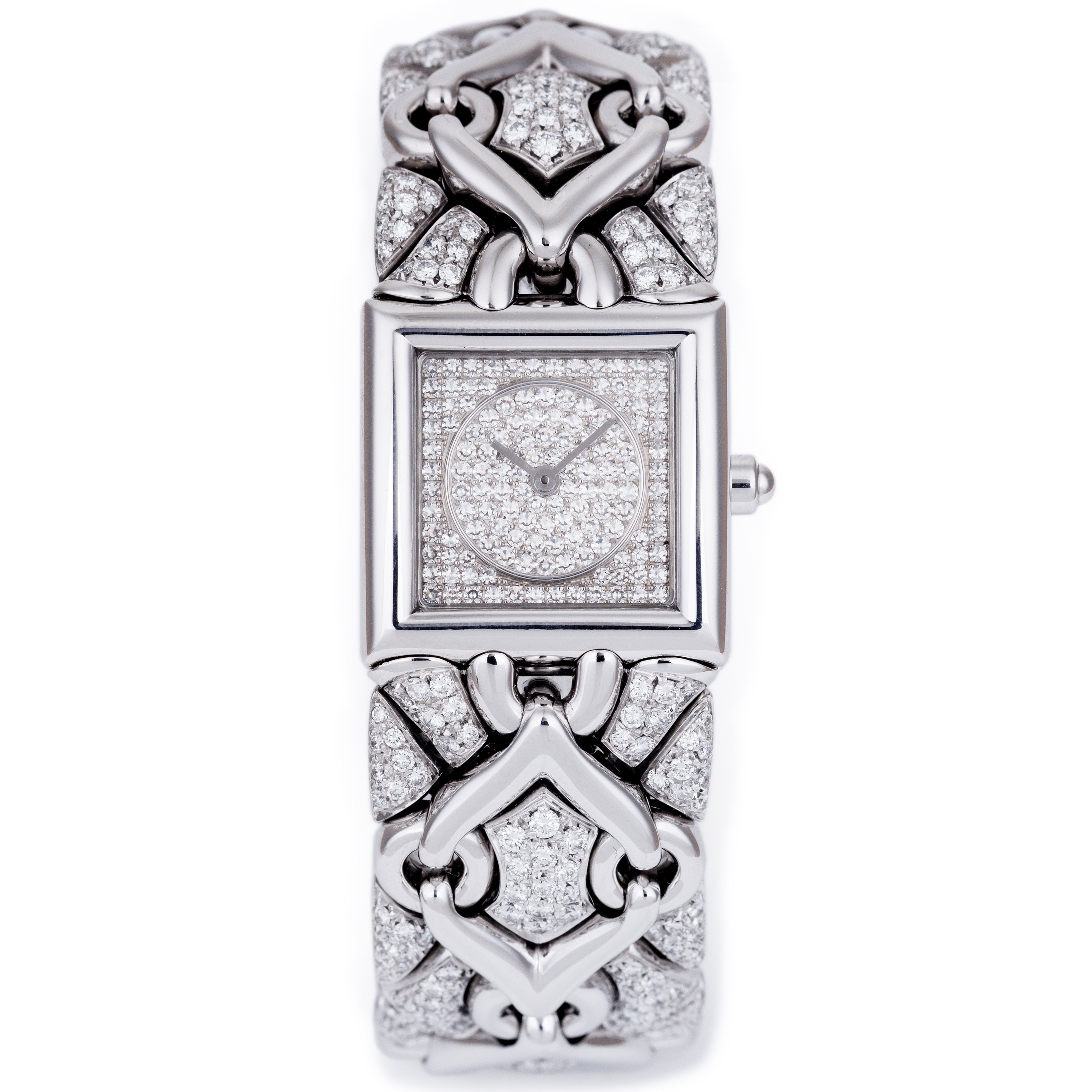 Bvlgari Parentesi | REF. BJ06 | 18k White Gold | Pavé Diamond Dial & Diamond Bracelet | Circa 2000's