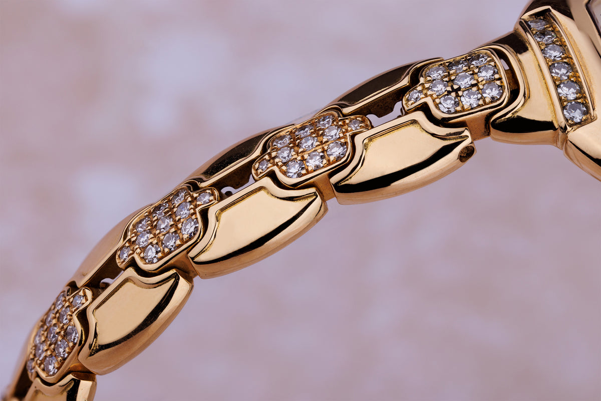 Cartier Diamond Ellipse | REF. 805790 | Diamond Case & Bracelet | 18k Yellow Gold | Quartz | Circa 1990's