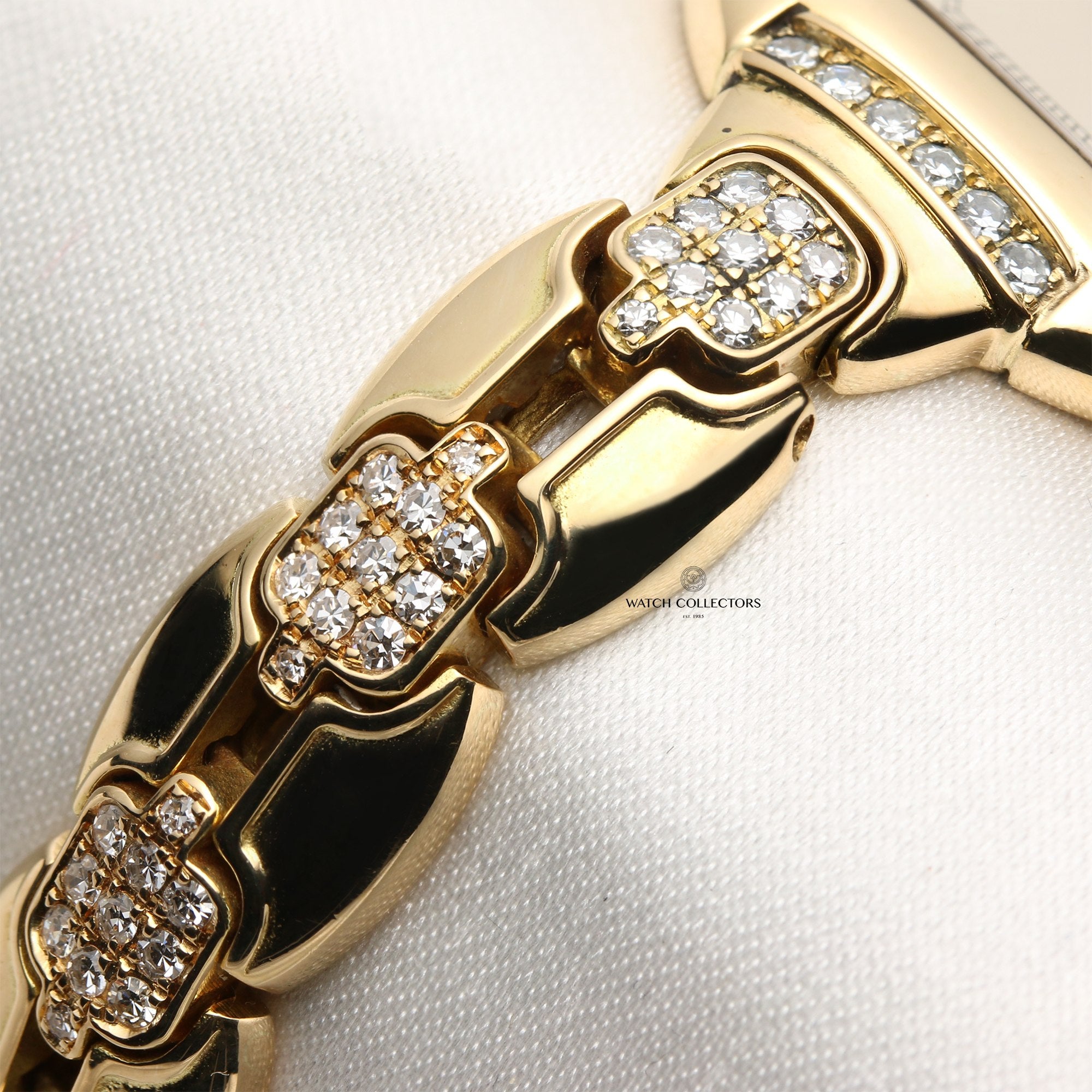 Cartier Ladies Ellipse | REF. 805790 | 18k Yellow Gold | Diamond Shoulders & Bracelet | Circa 1900's