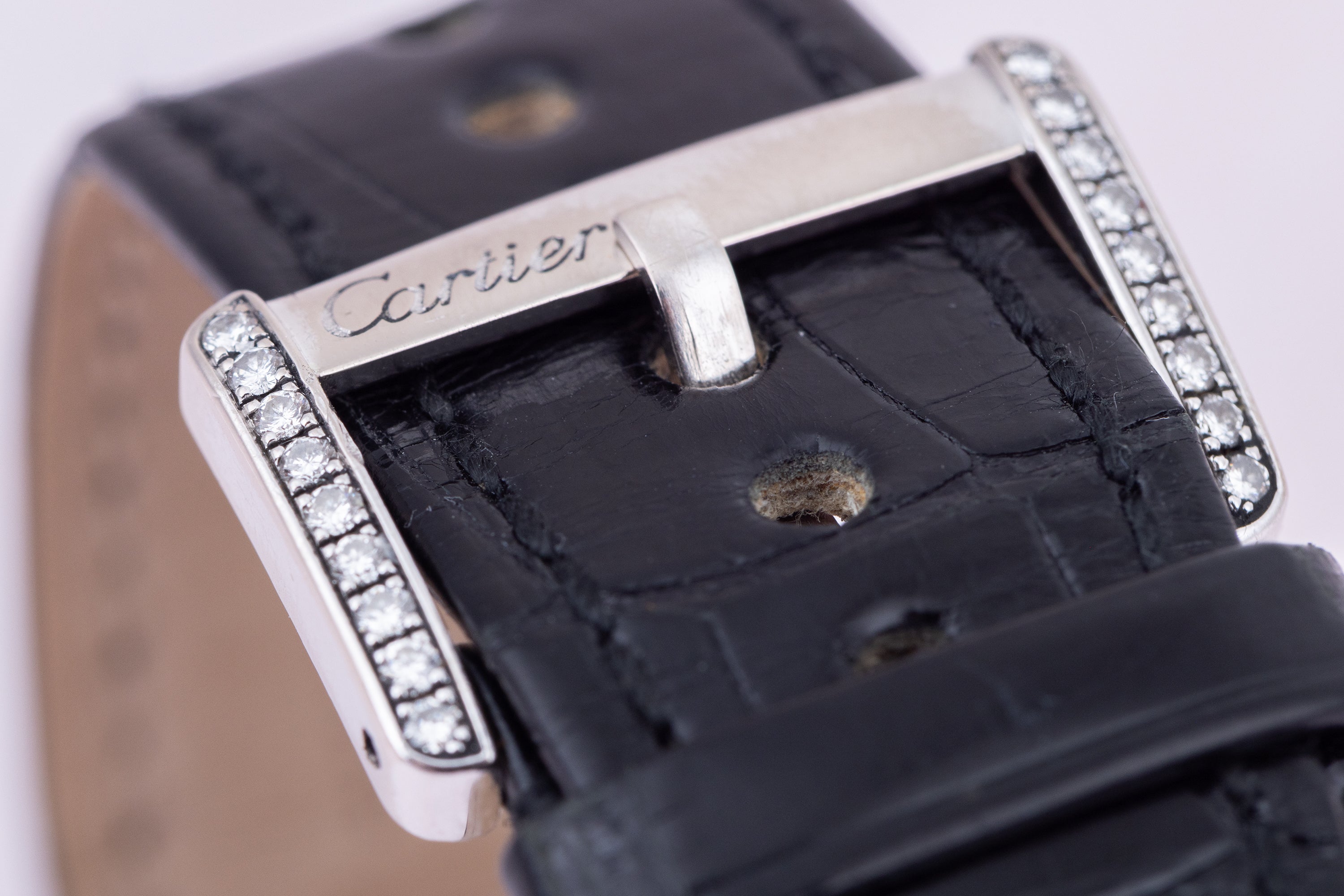 Cartier Tank Divan | REF. 2613 | 18k White Gold | Diamond Bezel | 31.5mm
