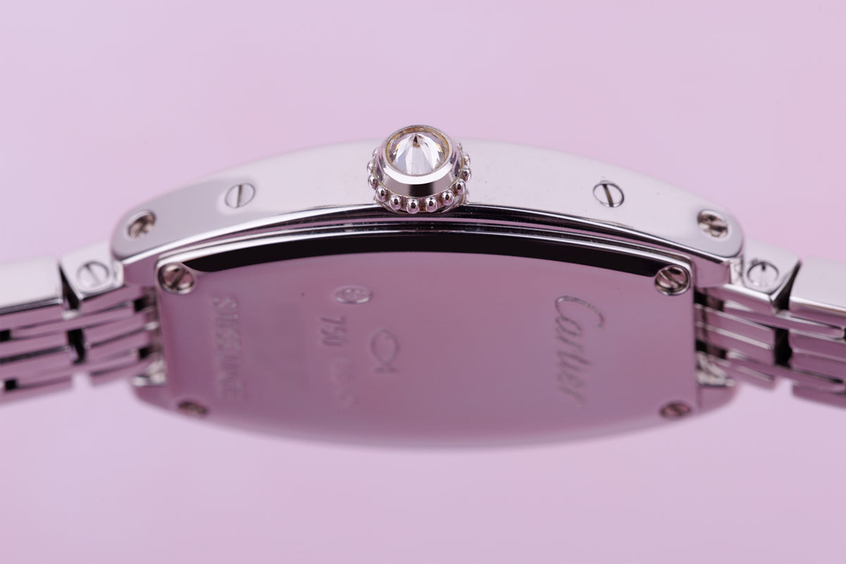 Cartier Tank Allongee Lanieres | REF. 2545 | Diamond Bezel | 14.5mm | 18k White Gold | 2000's