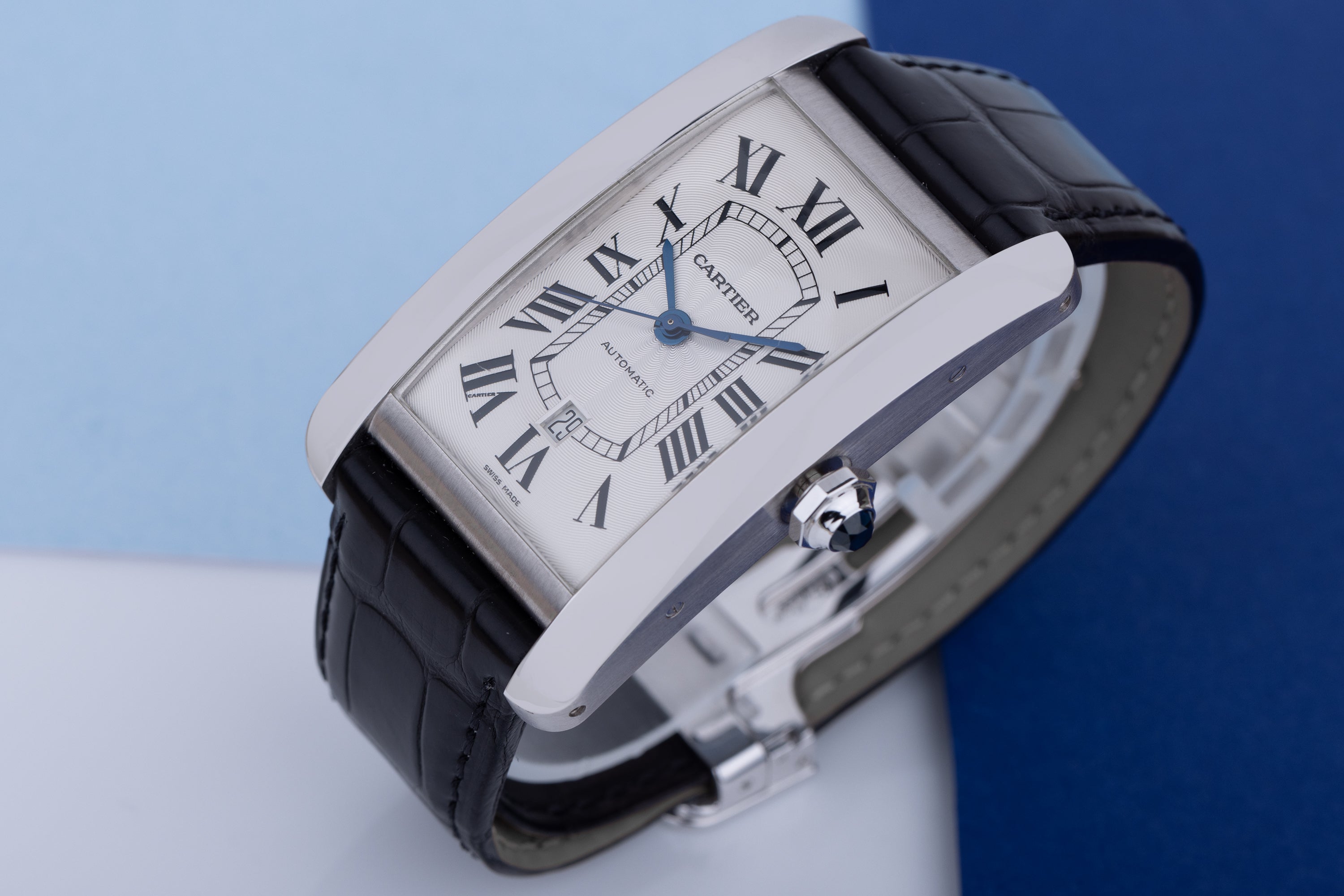 Cartier Tank Americaine XL | REF. 2928 | Automatic | 32mm x 52mm | 18k White Gold