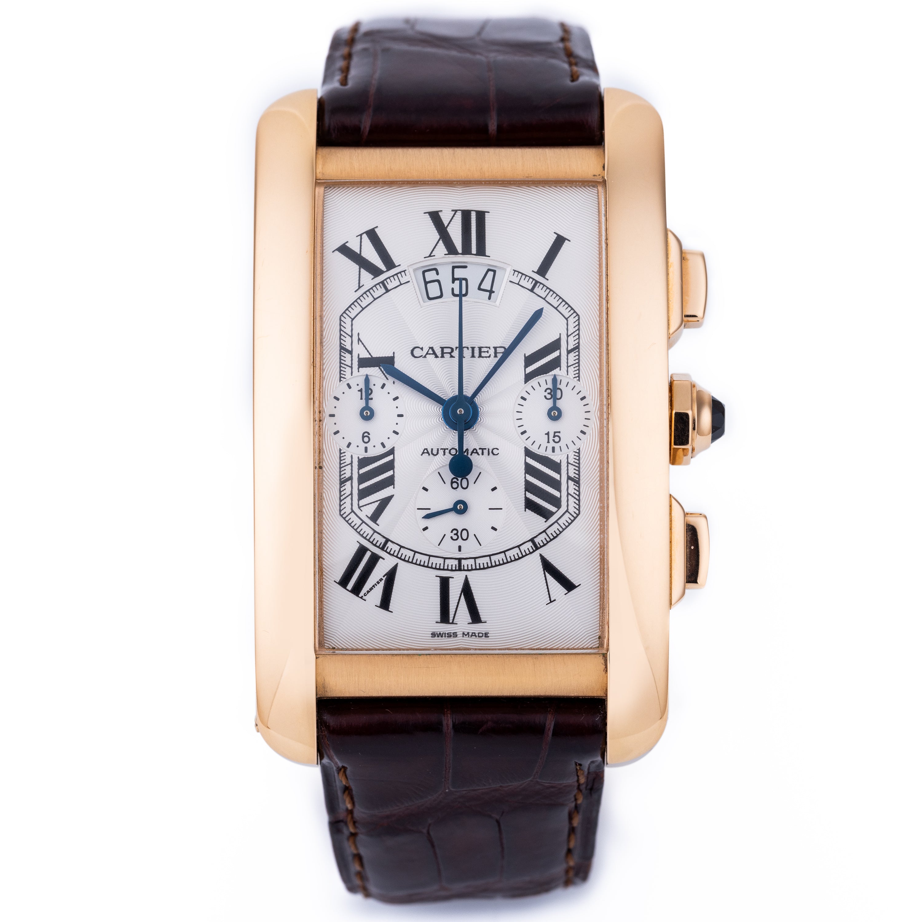 Cartier Tank Americaine XL Chronograph | REF. 3072 | Automatic | 32mm x 52mm | 18k Rose Gold