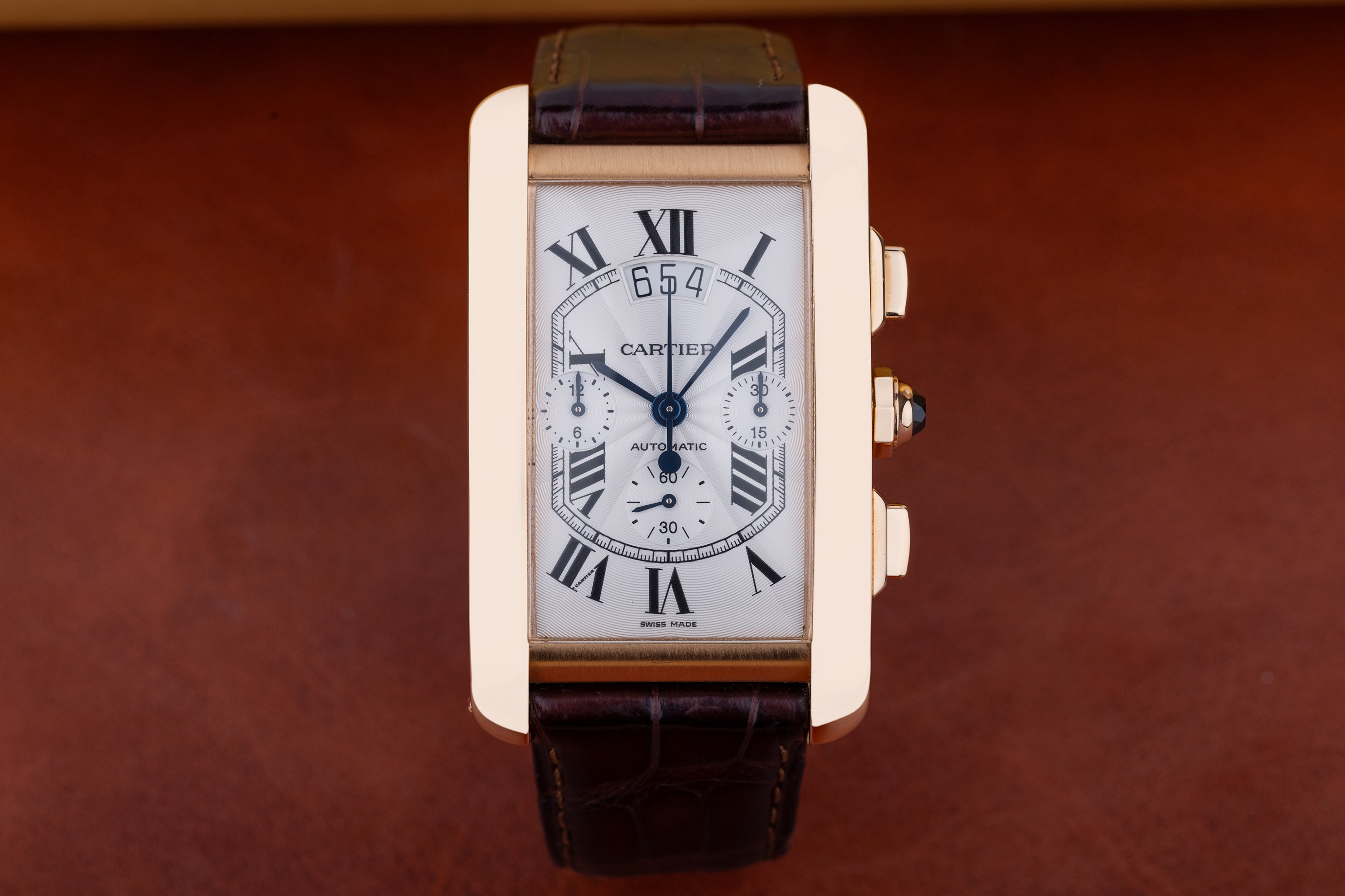 Cartier Tank Americaine XL Chronograph | REF. 3072 | Automatic | 32mm x 52mm | 18k Rose Gold