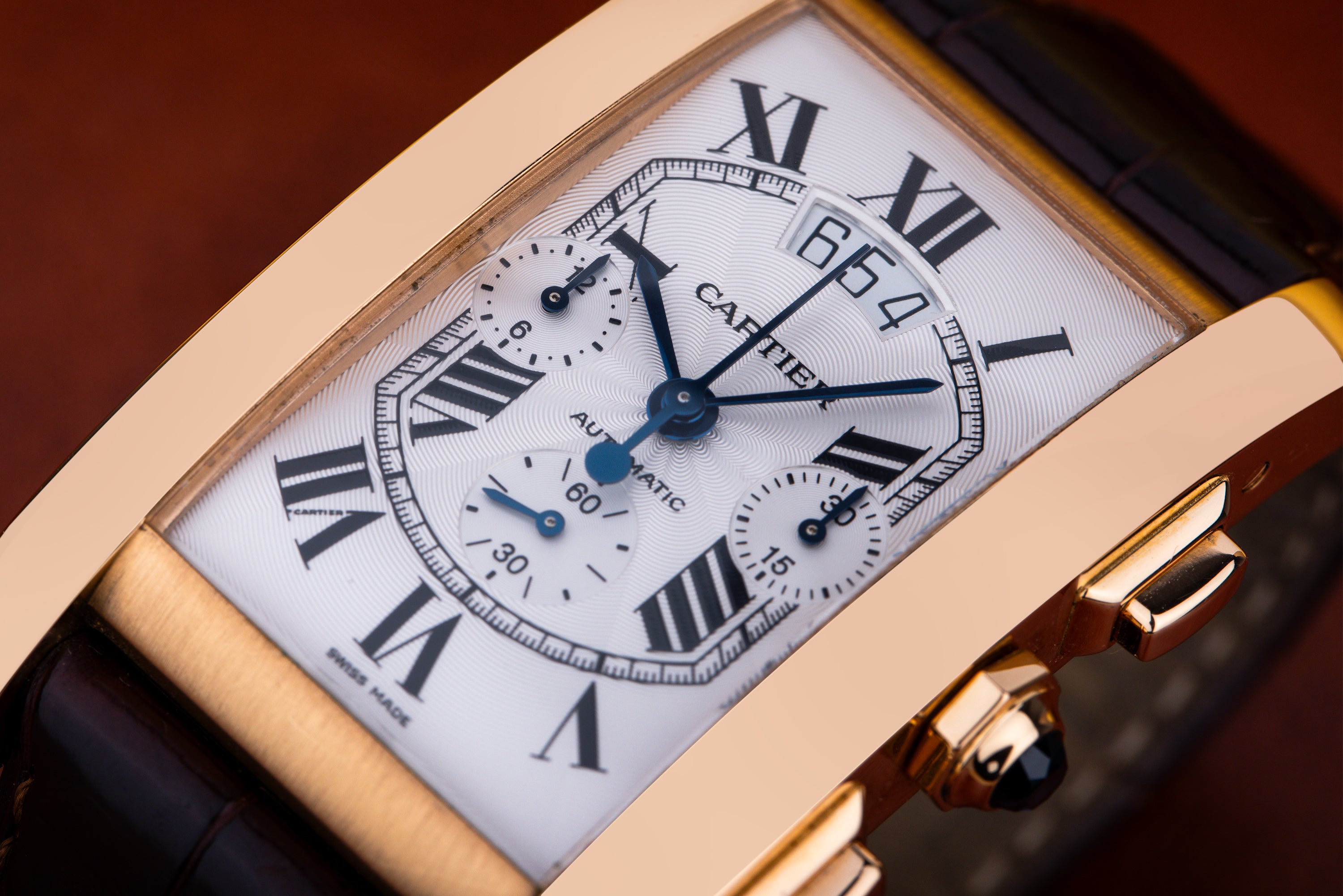 Cartier Tank Americaine XL Chronograph | REF. 3072 | Automatic | 32mm x 52mm | 18k Rose Gold