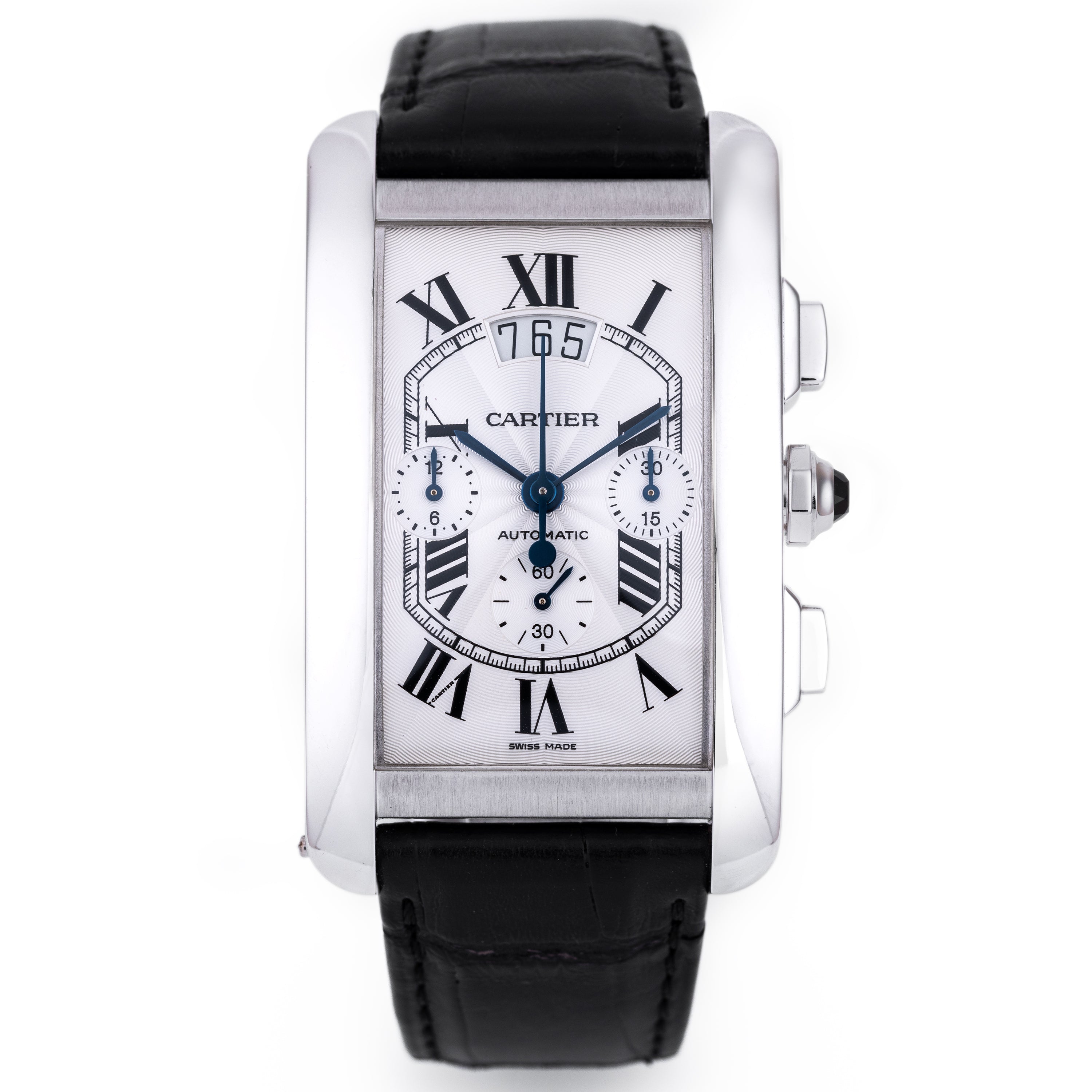 Cartier Tank Americaine XL Chronograph | REF. 3073 | Automatic | 32mm x 52mm | 18k White Gold