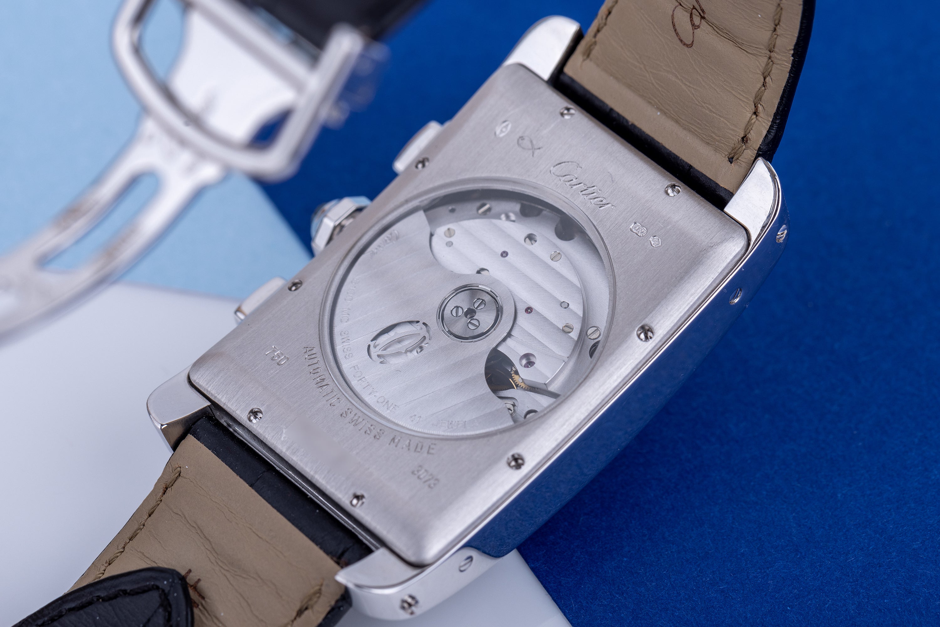 Cartier Tank Americaine XL Chronograph | REF. 3073 | Automatic | 32mm x 52mm | 18k White Gold