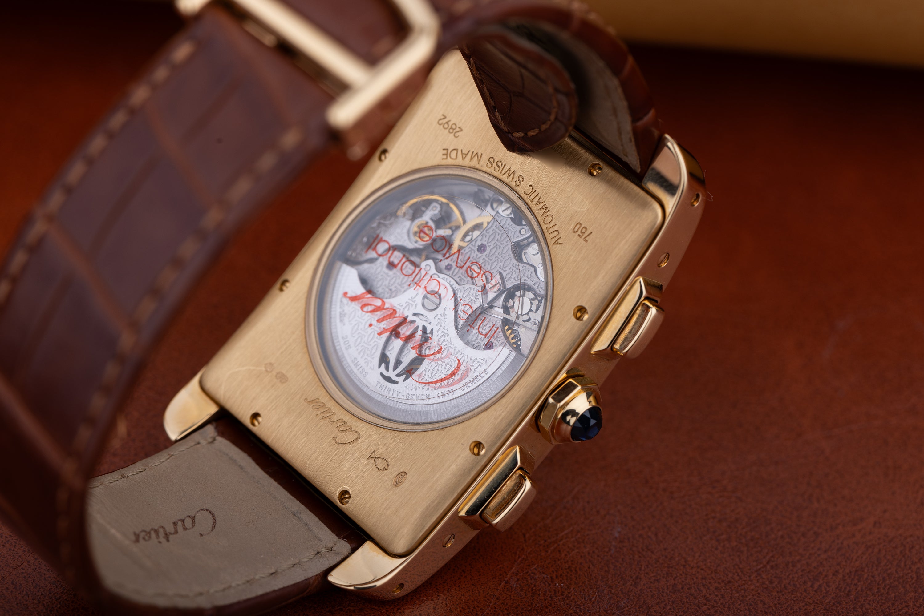 Cartier Tank Americaine XL Chronograph | REF. 2892 | Automatic | 32mm x 52mm | 18k Yellow Gold