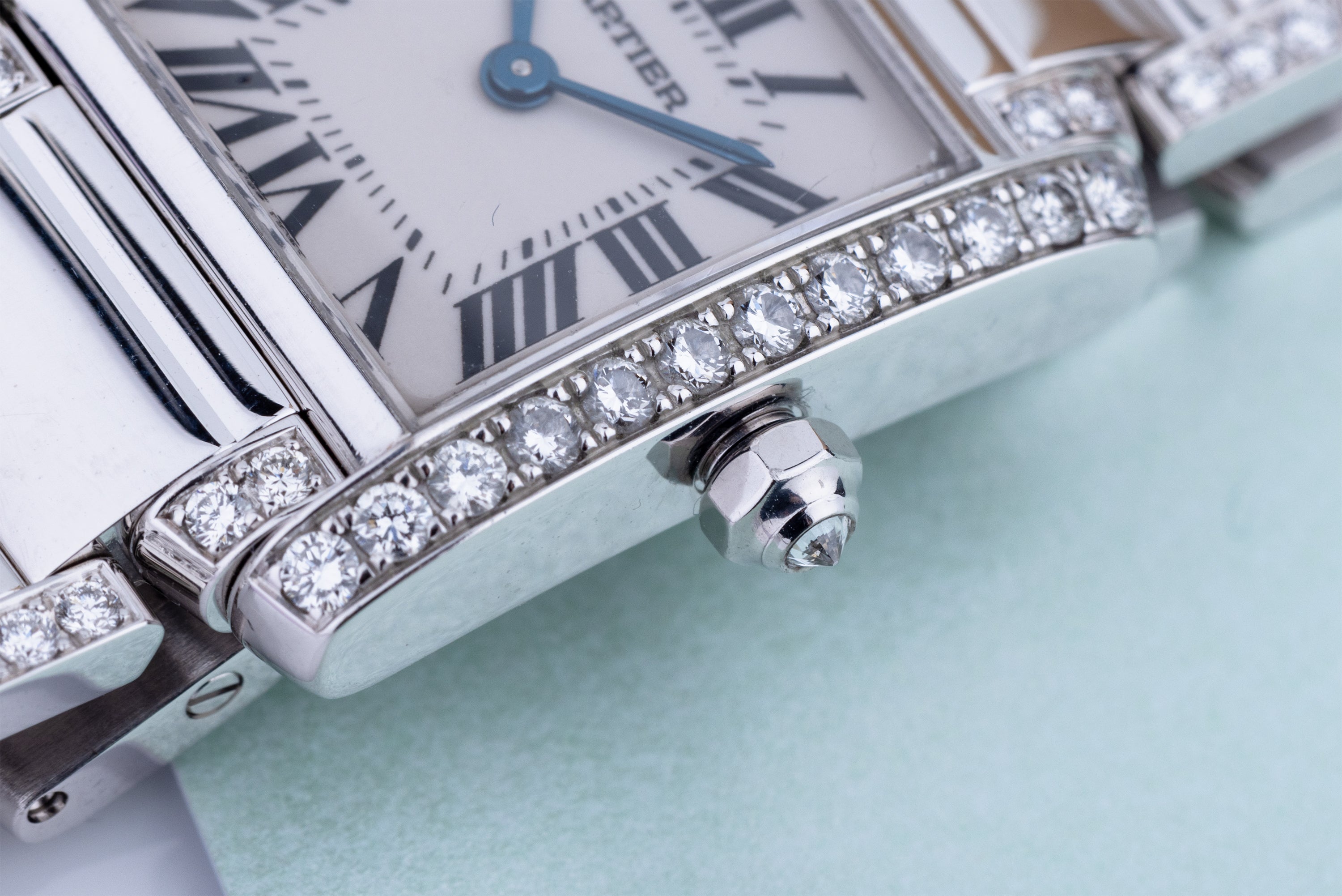 Cartier Tank Francaise | REF. 2403 | 18k White Gold | Diamond Bezel | Papers | 2003 | 20mm