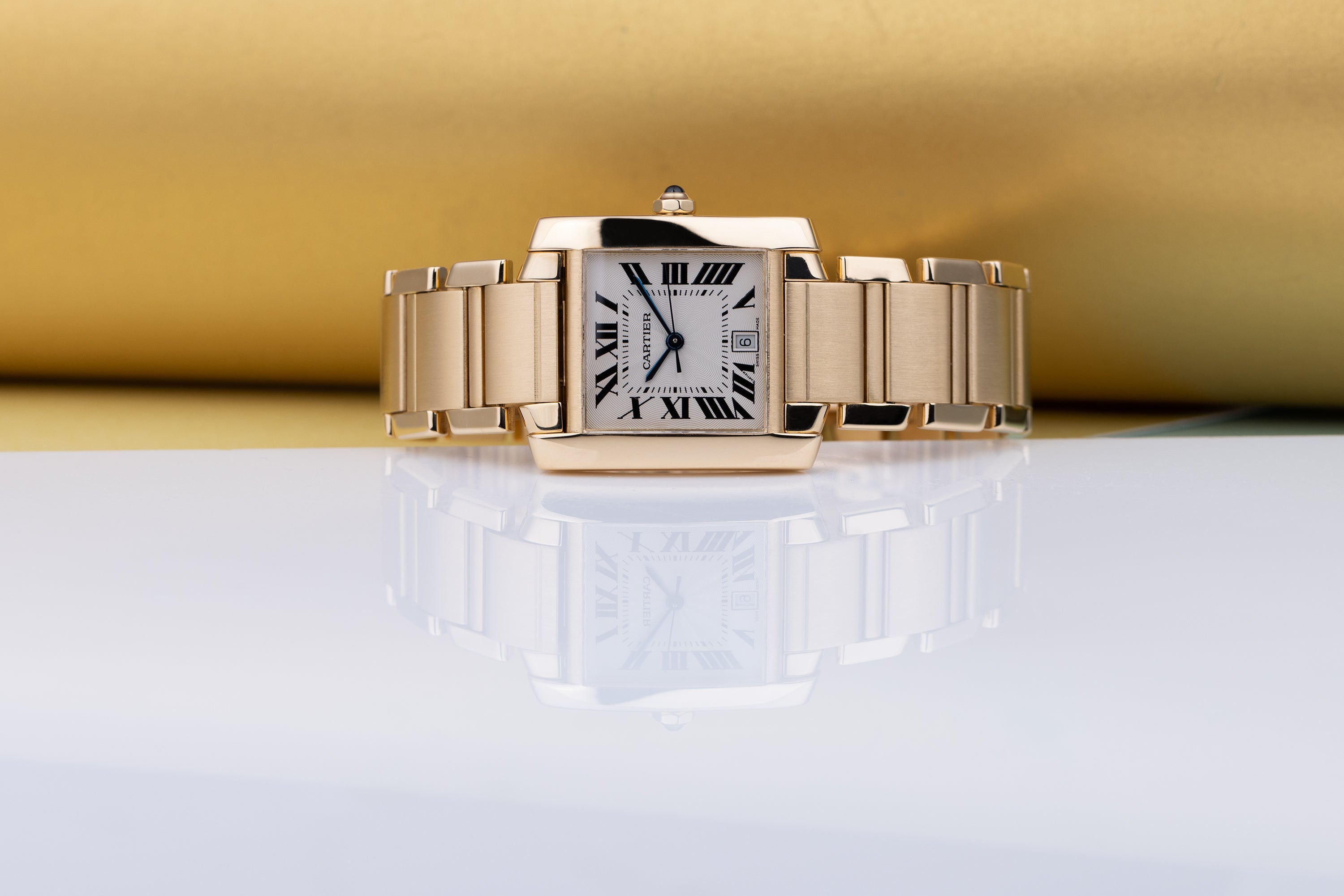 Cartier Tank Francaise Large | REF. 1840 | Box & Papers | 18k Yellow Gold