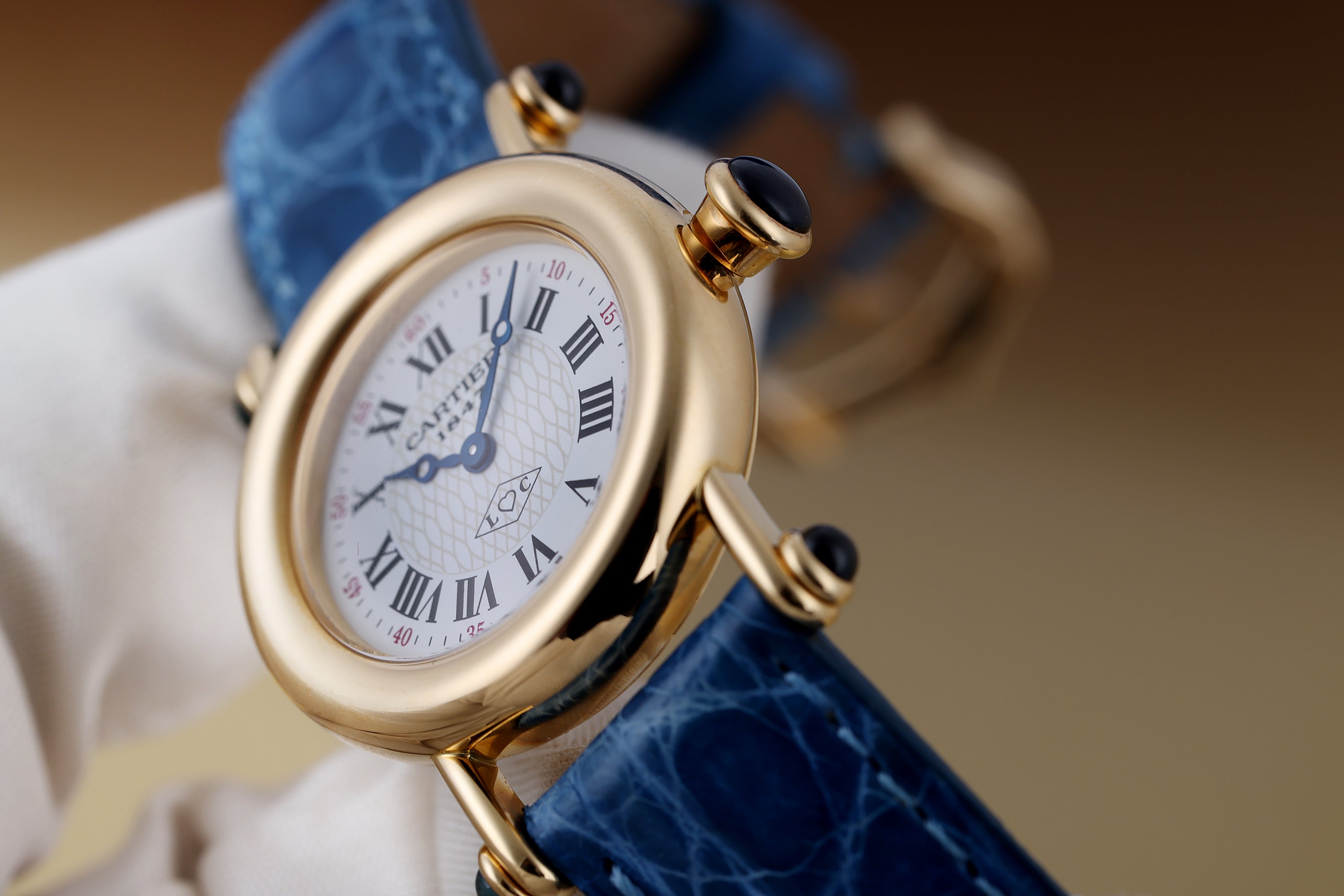 Cartier Diabolo | 150th Anniversary L♡C Motif Dial | REF. 1440 | 18k Yellow Gold | 27.5mm | Quartz
