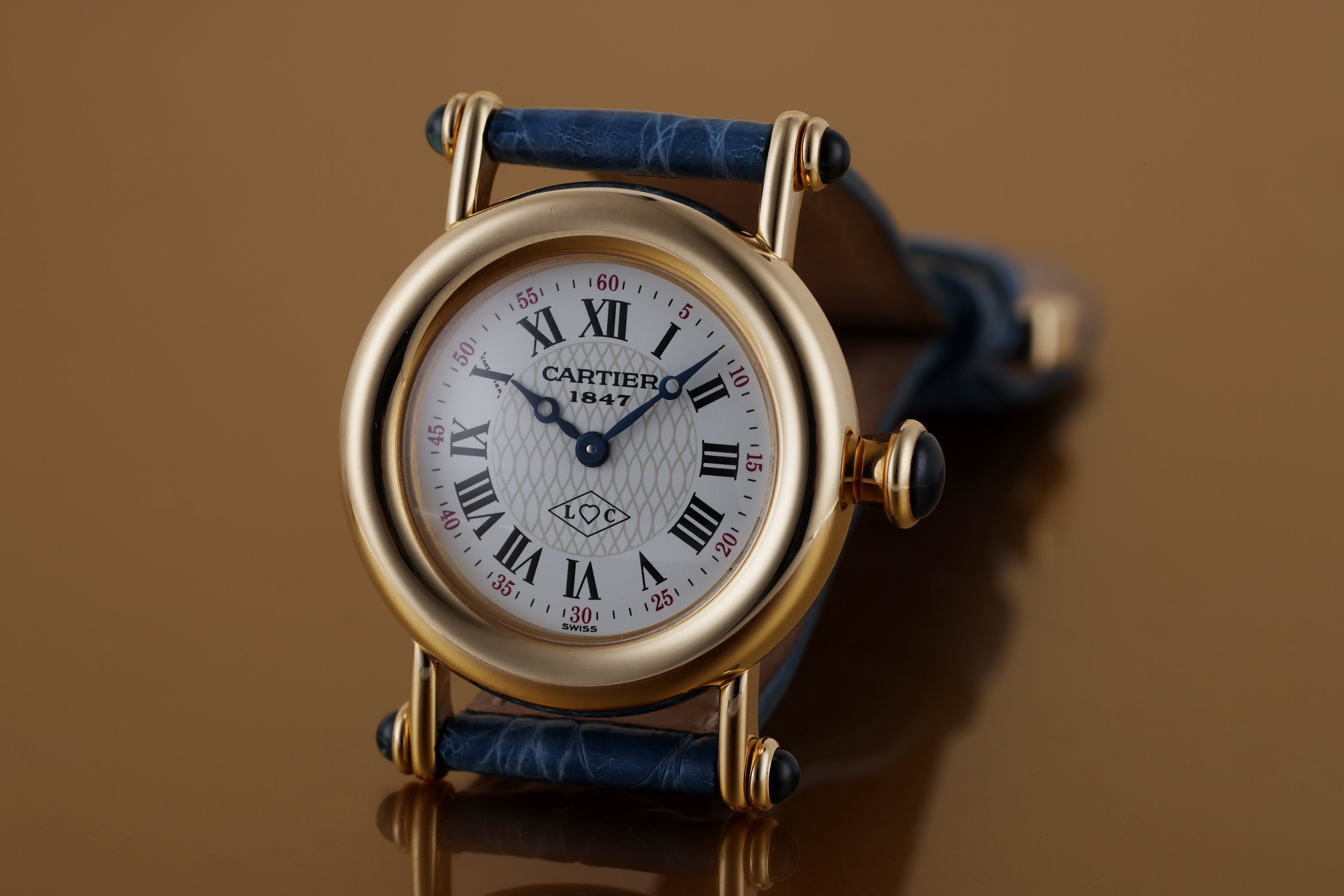 Cartier Diabolo | 150th Anniversary L♡C Motif Dial | REF. 1440 | 18k Yellow Gold | 27.5mm | Quartz