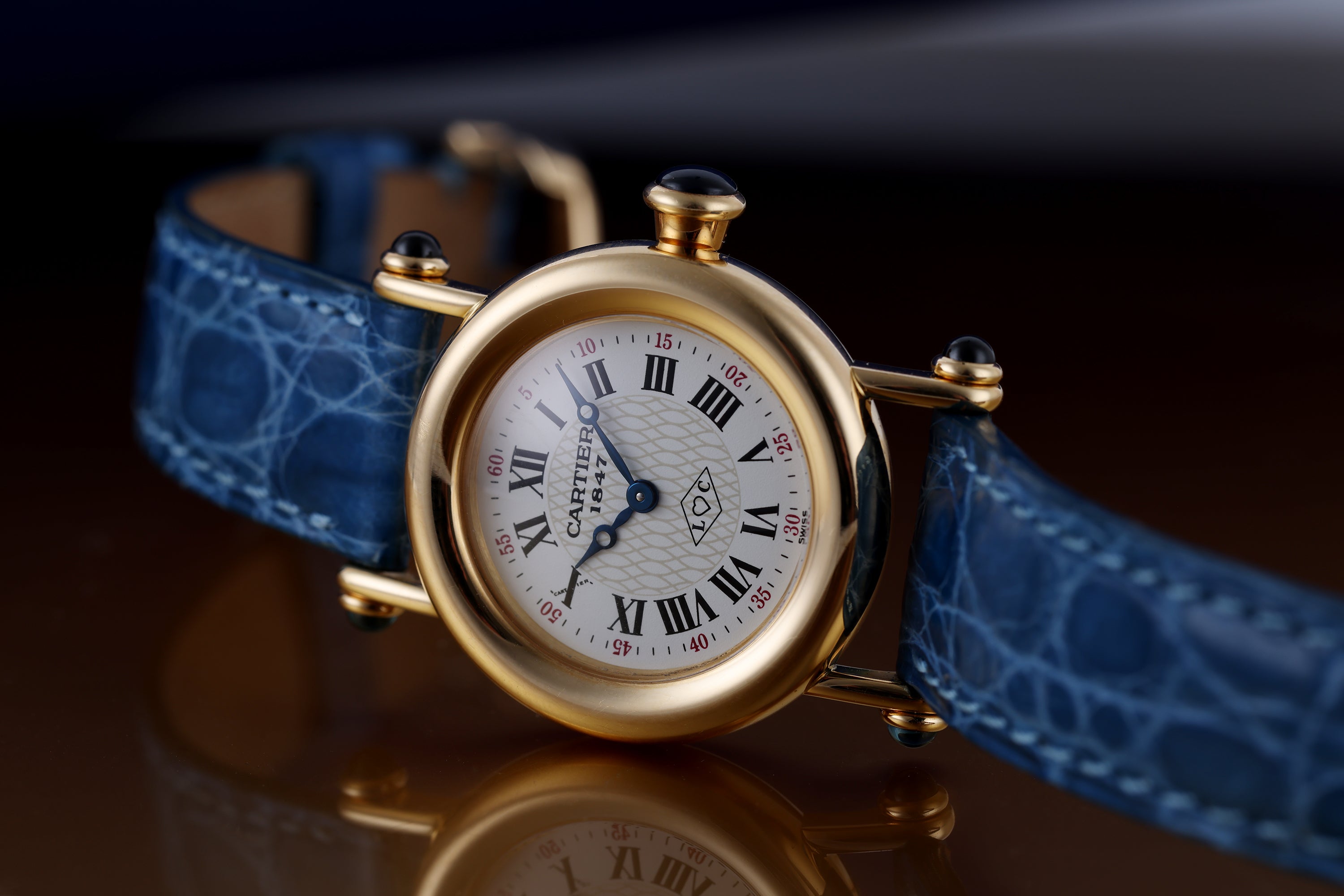 Cartier Diabolo | 150th Anniversary L♡C Motif Dial | REF. 1440 | 18k Yellow Gold | 27.5mm | Quartz
