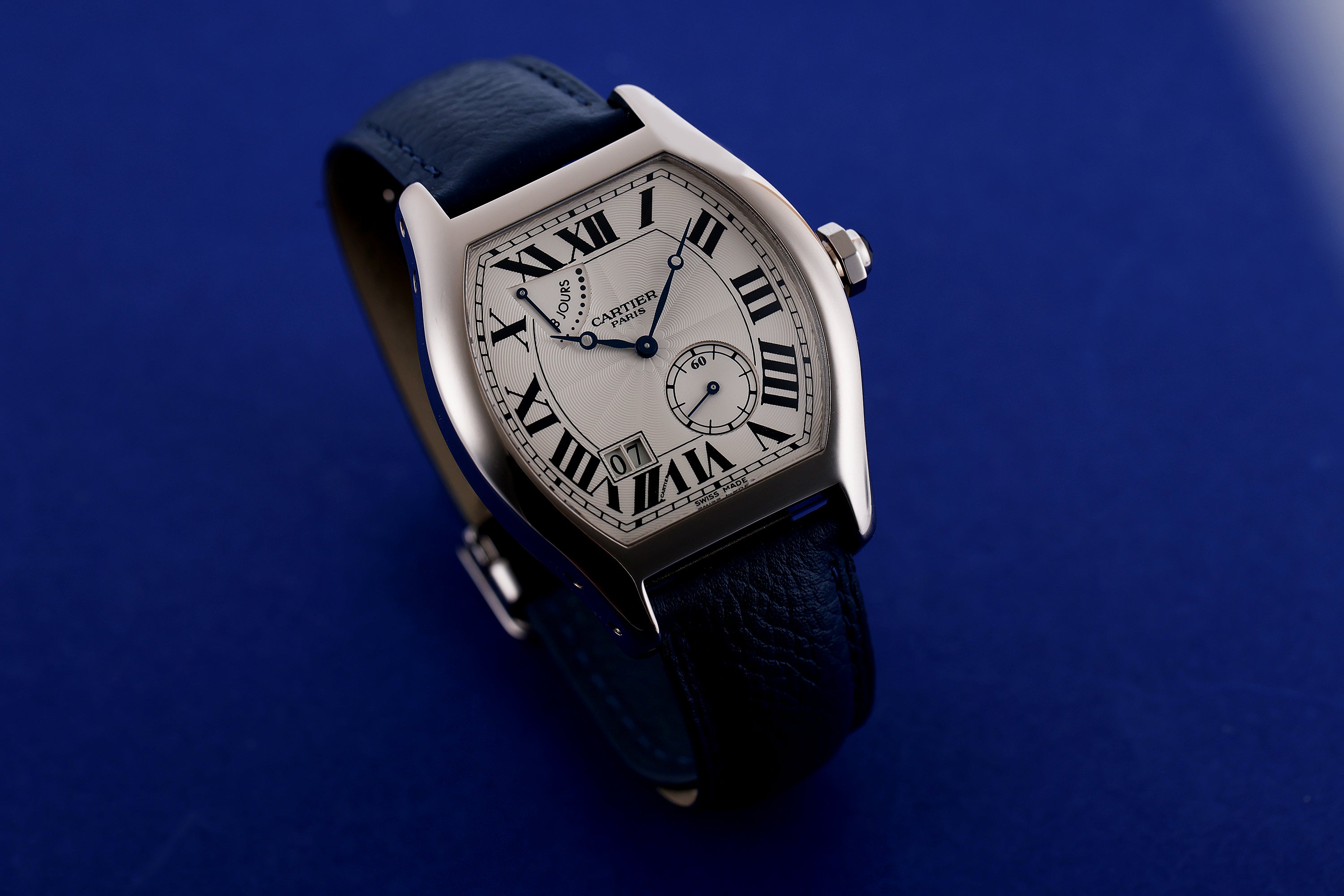Rare Cartier Tortue XL | REF. 2761 | 8 Day Power Reserve | 18k White Gold | 38mm | Box & Papers | 2014