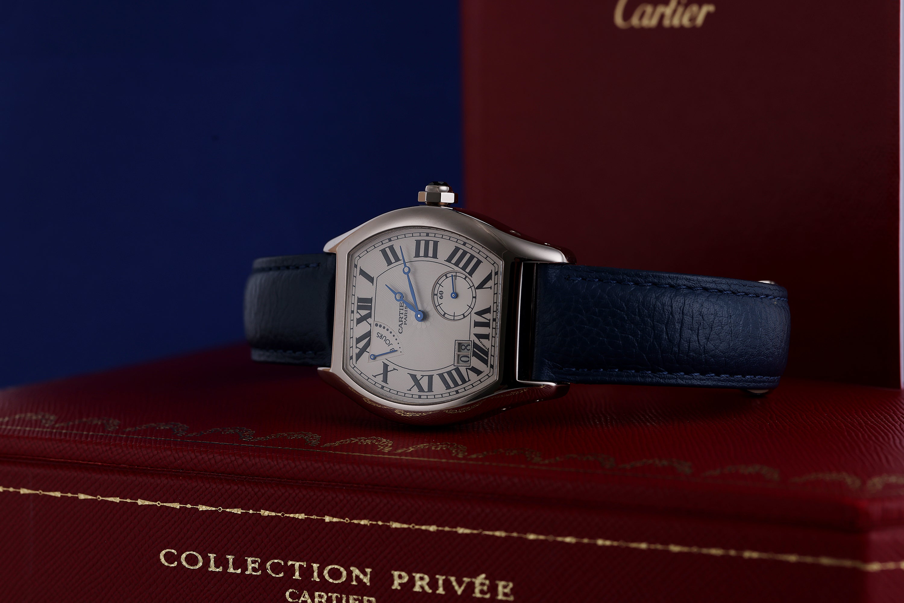 Rare Cartier Tortue XL | REF. 2761 | 8 Day Power Reserve | 18k White Gold | 38mm | Box & Papers | 2014