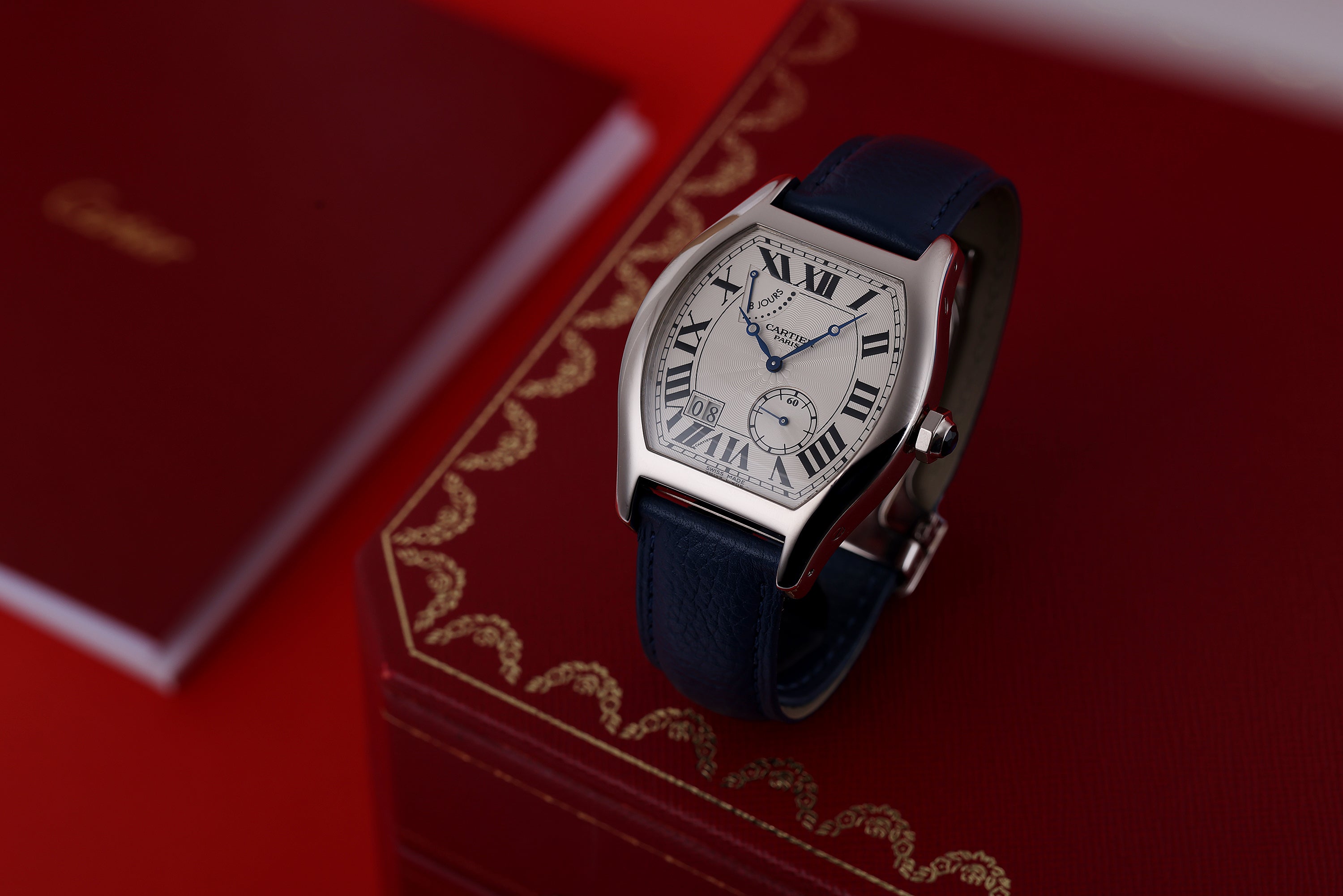 Rare Cartier Tortue XL | REF. 2761 | 8 Day Power Reserve | 18k White Gold | 38mm | Box & Papers | 2014