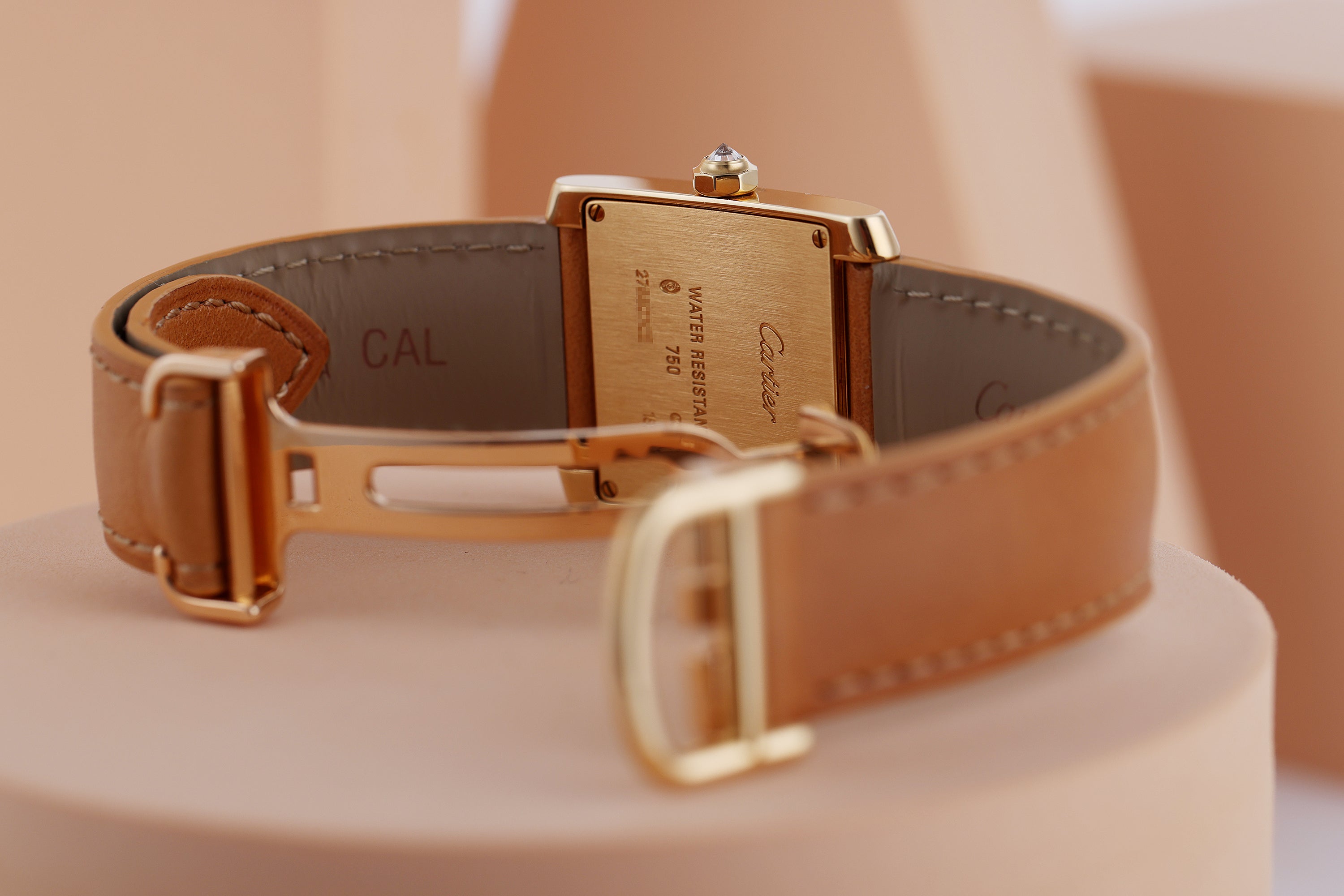 Rare Cartier Tank Francaise | REF. 1821 | Champagne Diamonds | 18k Yellow Gold | 25mm | Circa 2000's
