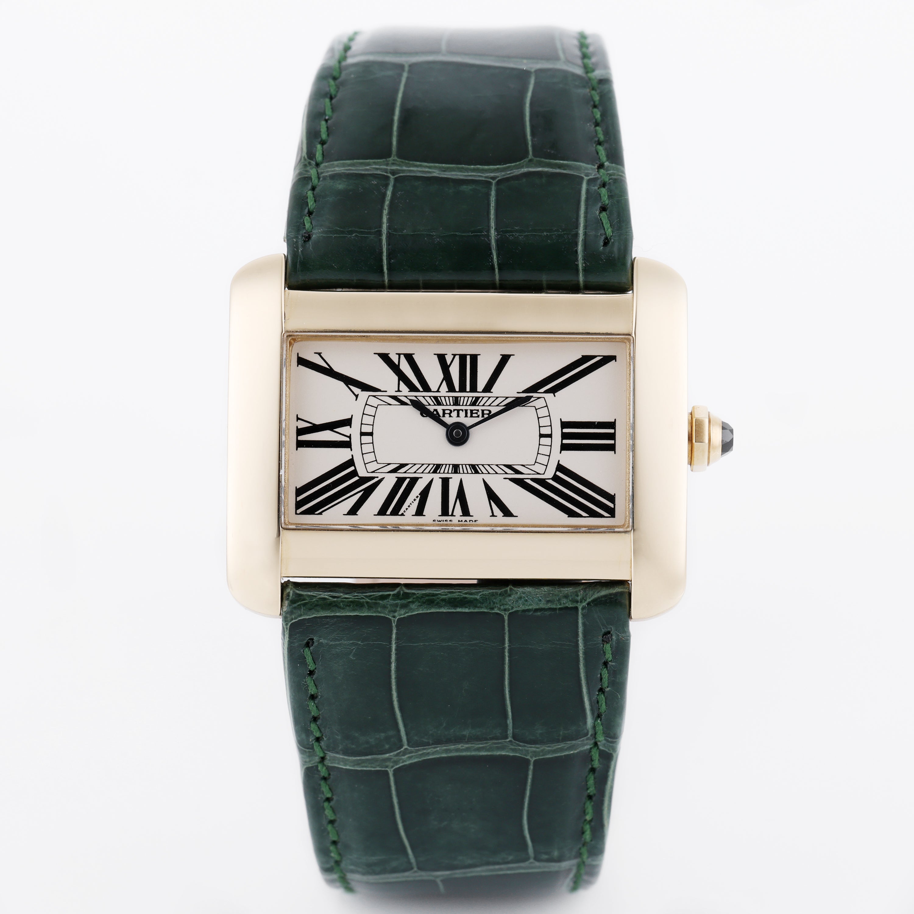 Cartier Tank Divan | REF. 2602 | 18k Yellow Gold | Diamond Bezel | 38mm