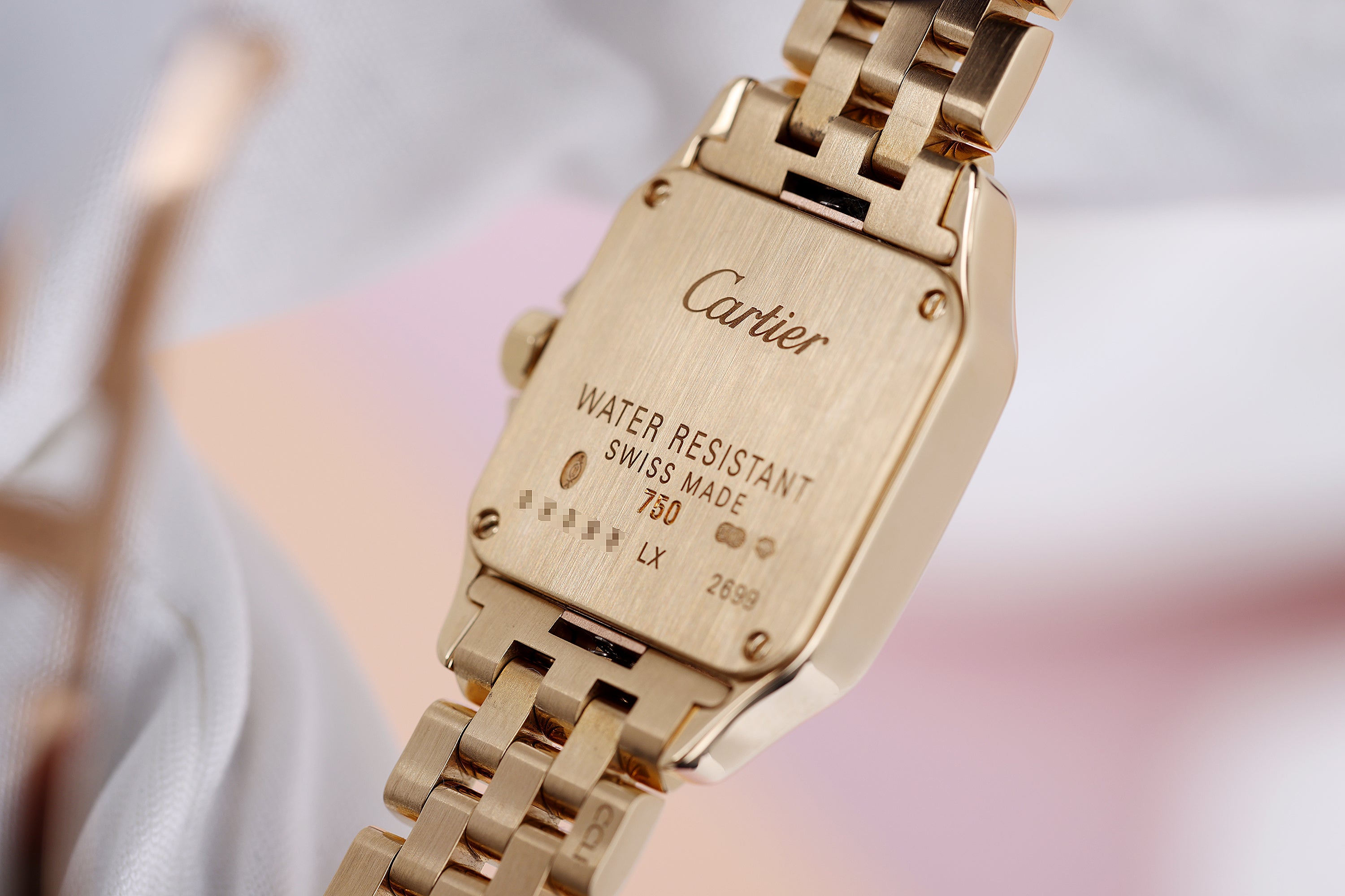 Cartier Santos Demoiselle | REF. 2699 | Diamond Bezel | White Dial | 20mm | 18k Yellow Gold