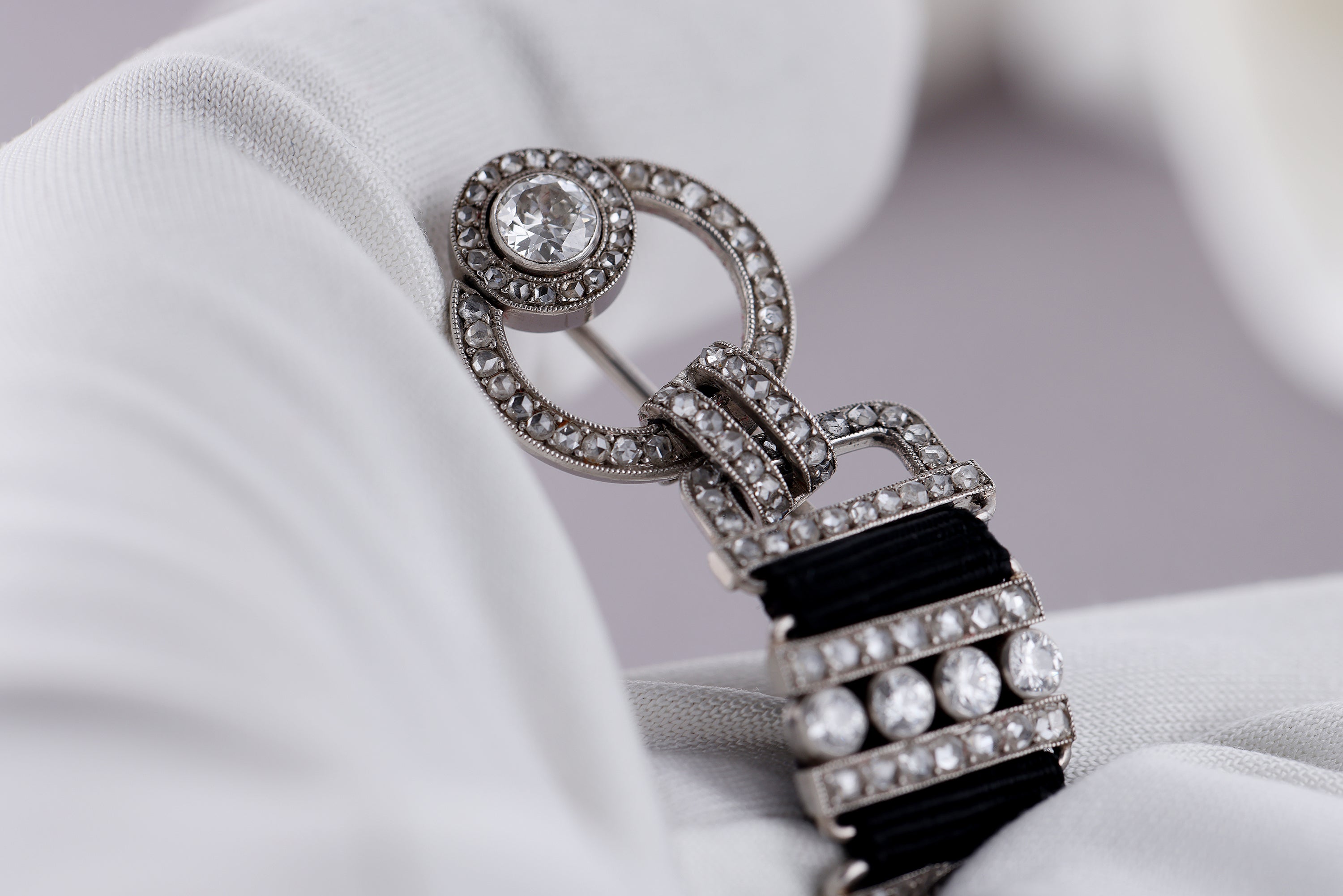 Rare Reversible Cartier Brooch & Watch | 1925 - Art Deco | Pearl & Diamonds | Platinum | Pendant, Watch & Desk Clock