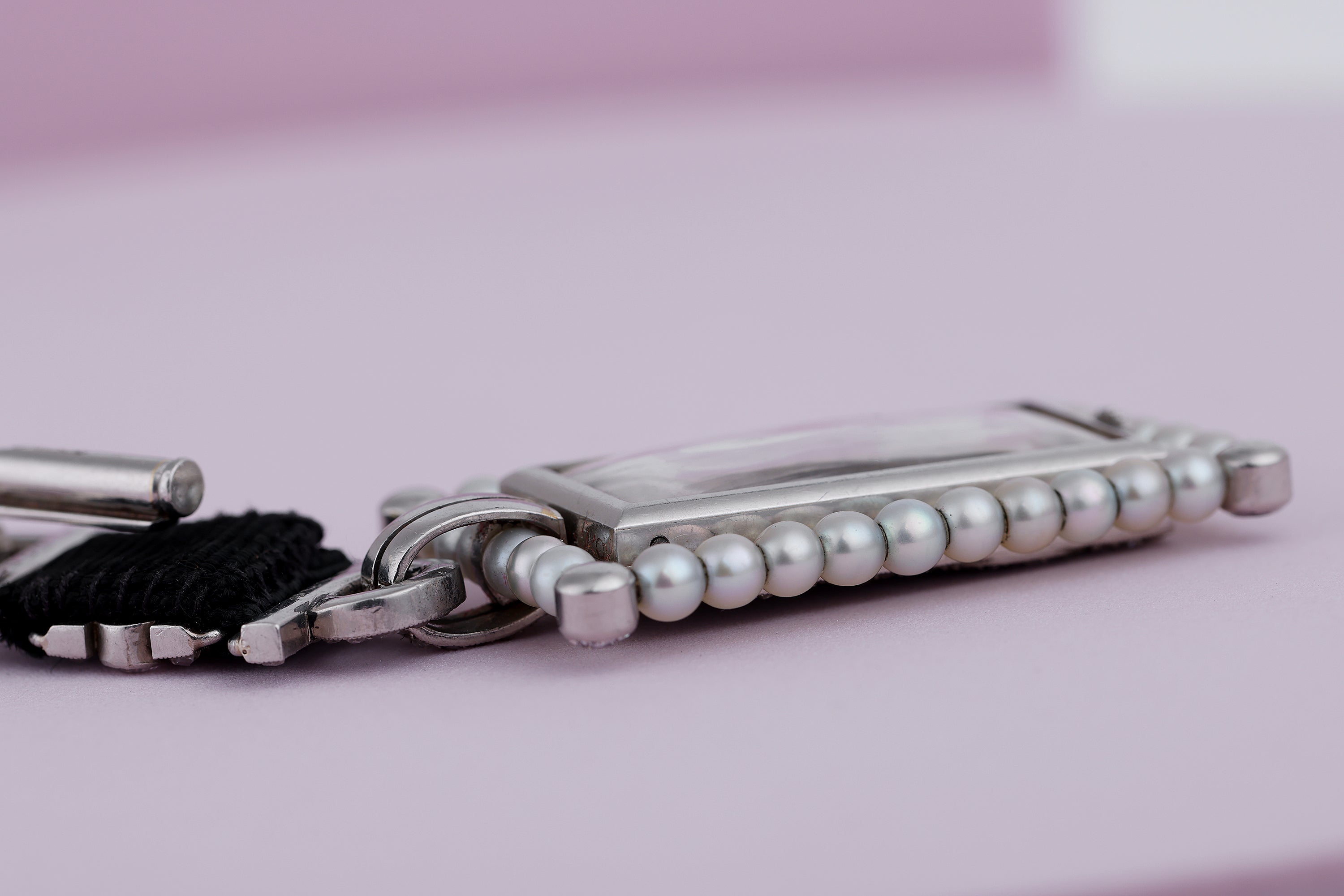 Rare Reversible Cartier Brooch & Watch | 1925 - Art Deco | Pearl & Diamonds | Platinum | Pendant, Watch & Desk Clock