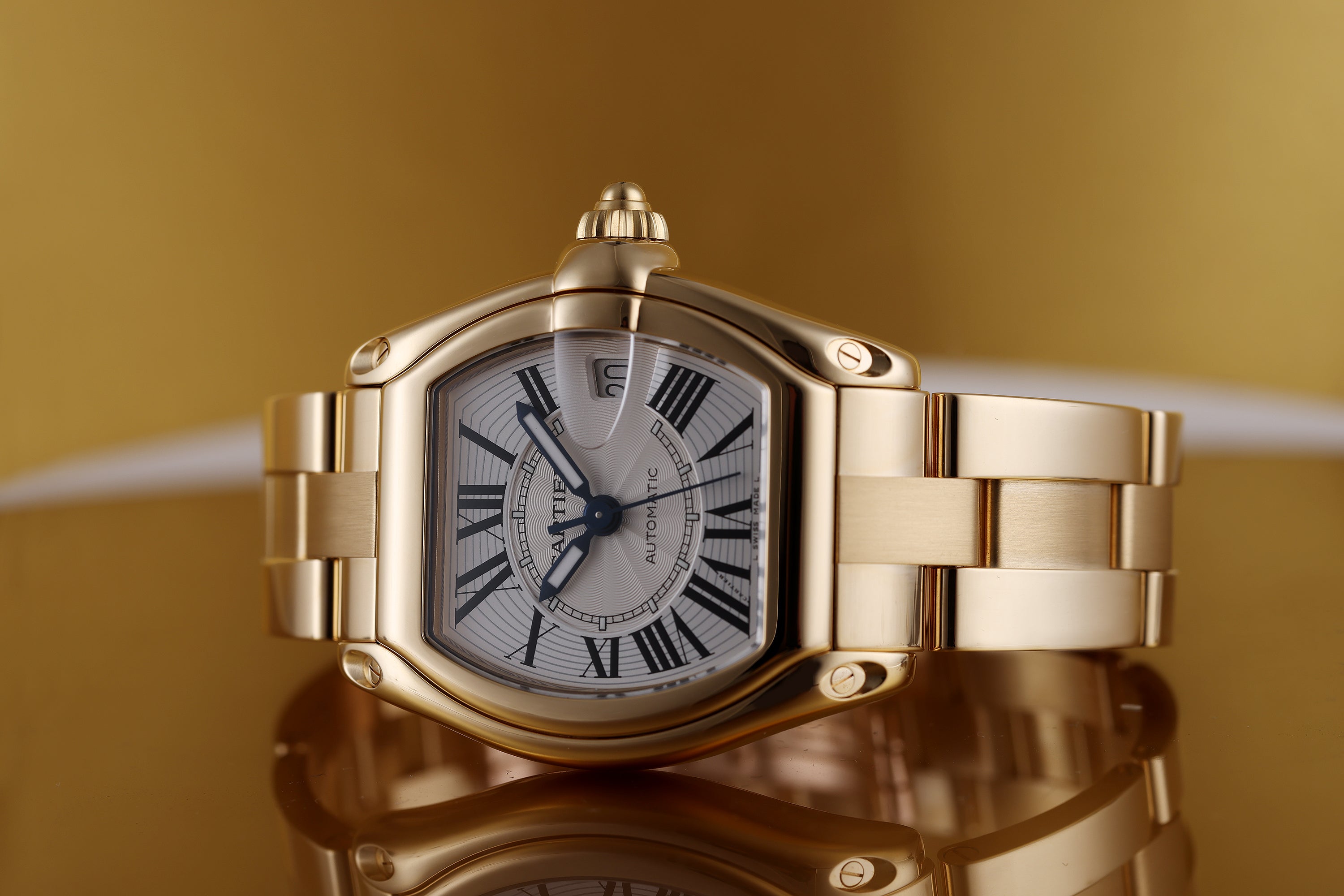 Cartier Roadster | REF. 2524 | Automatic | 18k Yellow Gold | 37mm | Box and papers | 2008
