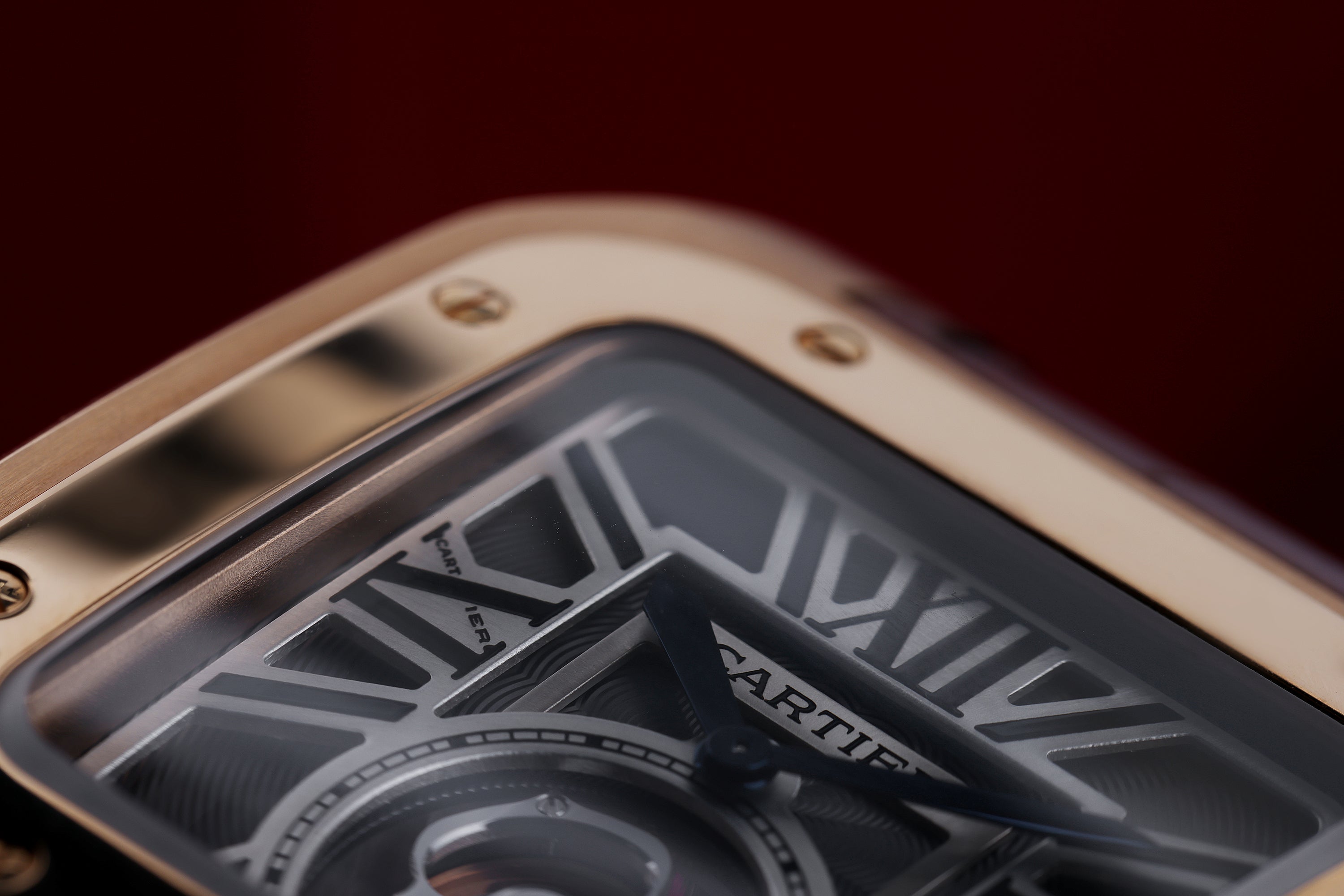Rare Cartier Santos 100 Flying Tourbillon XL | REF. W2020019 / 3086 | 18k Rose Gold | Manual Wind | Box & Papers | 2012